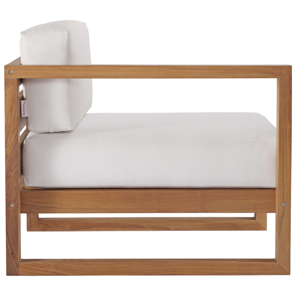 Barkley Teak Wood 3 Piece Sectional
