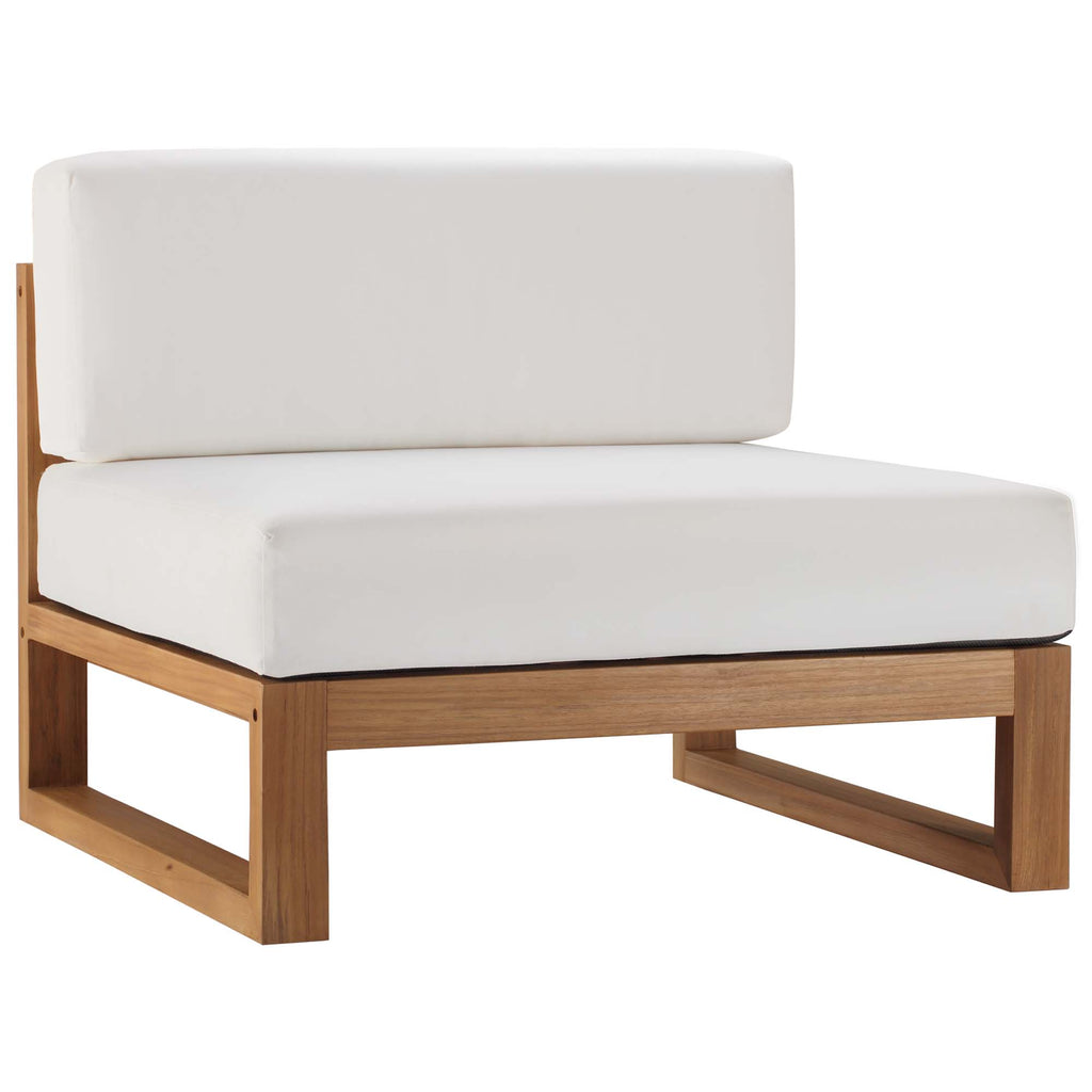 Euland Outdoor Teak Wood 5 Piece Sectional Set