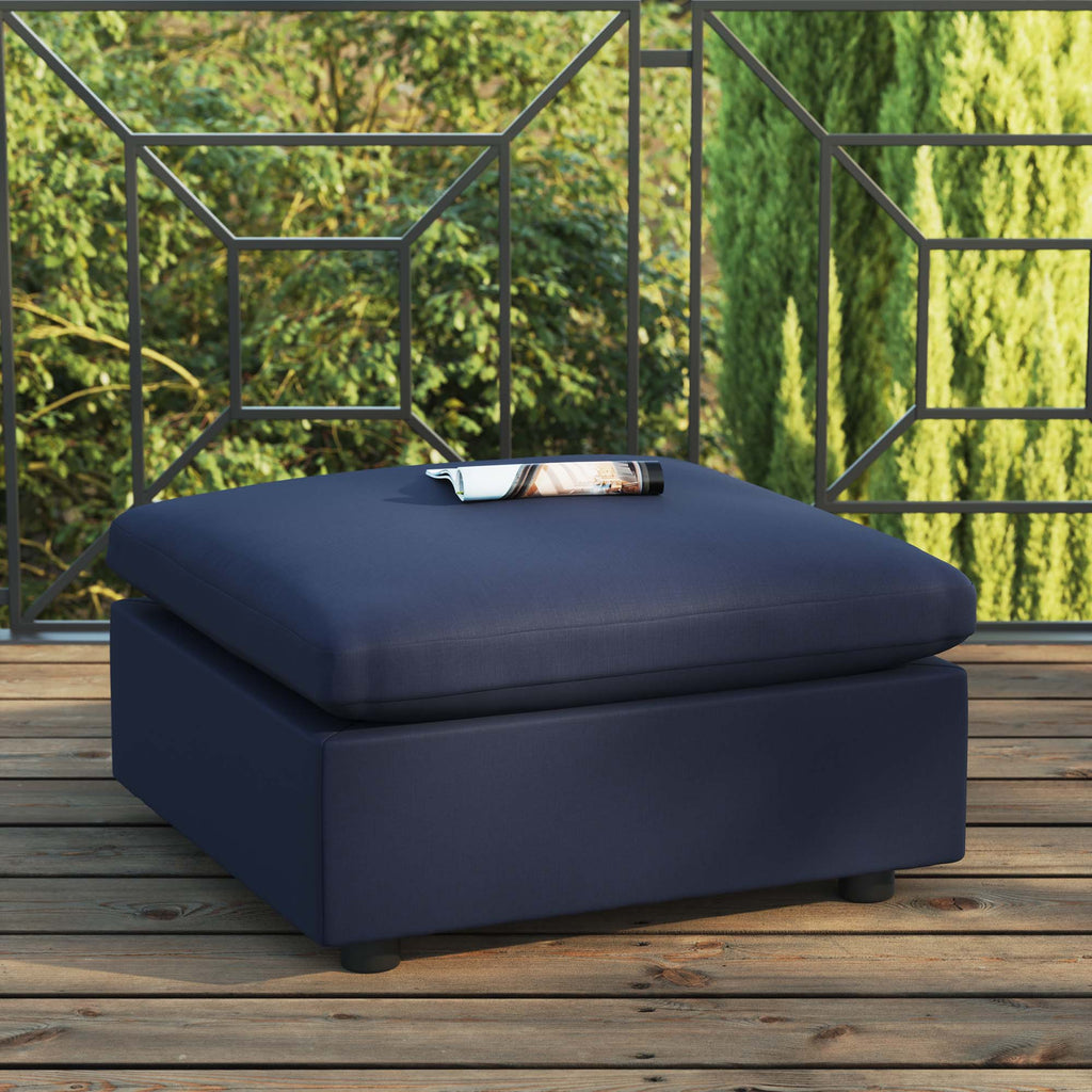 Gordon Overstuffed Outdoor Ottoman