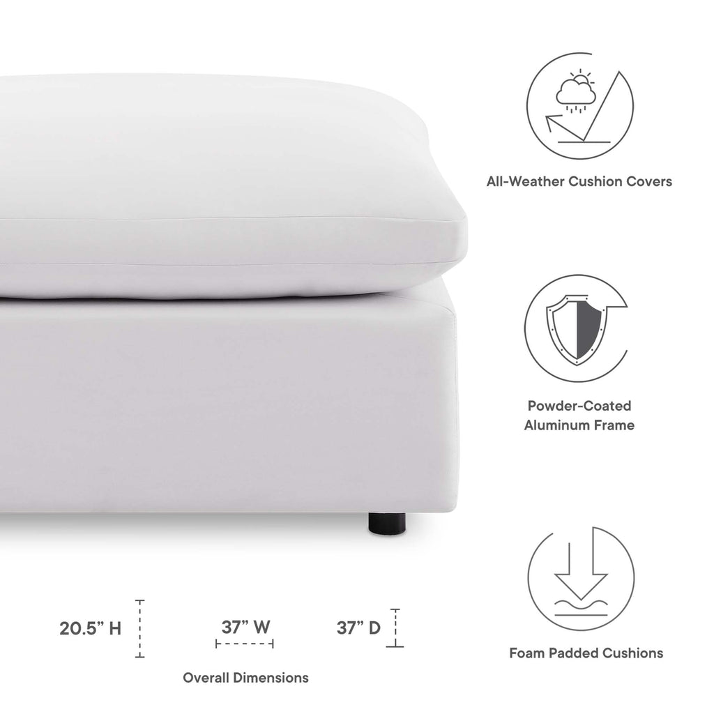 Gordon Overstuffed Outdoor Ottoman
