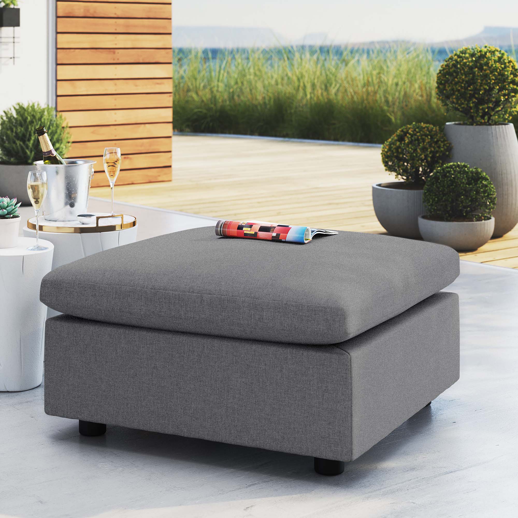 Gordon Sunbrella Outdoor Ottoman
