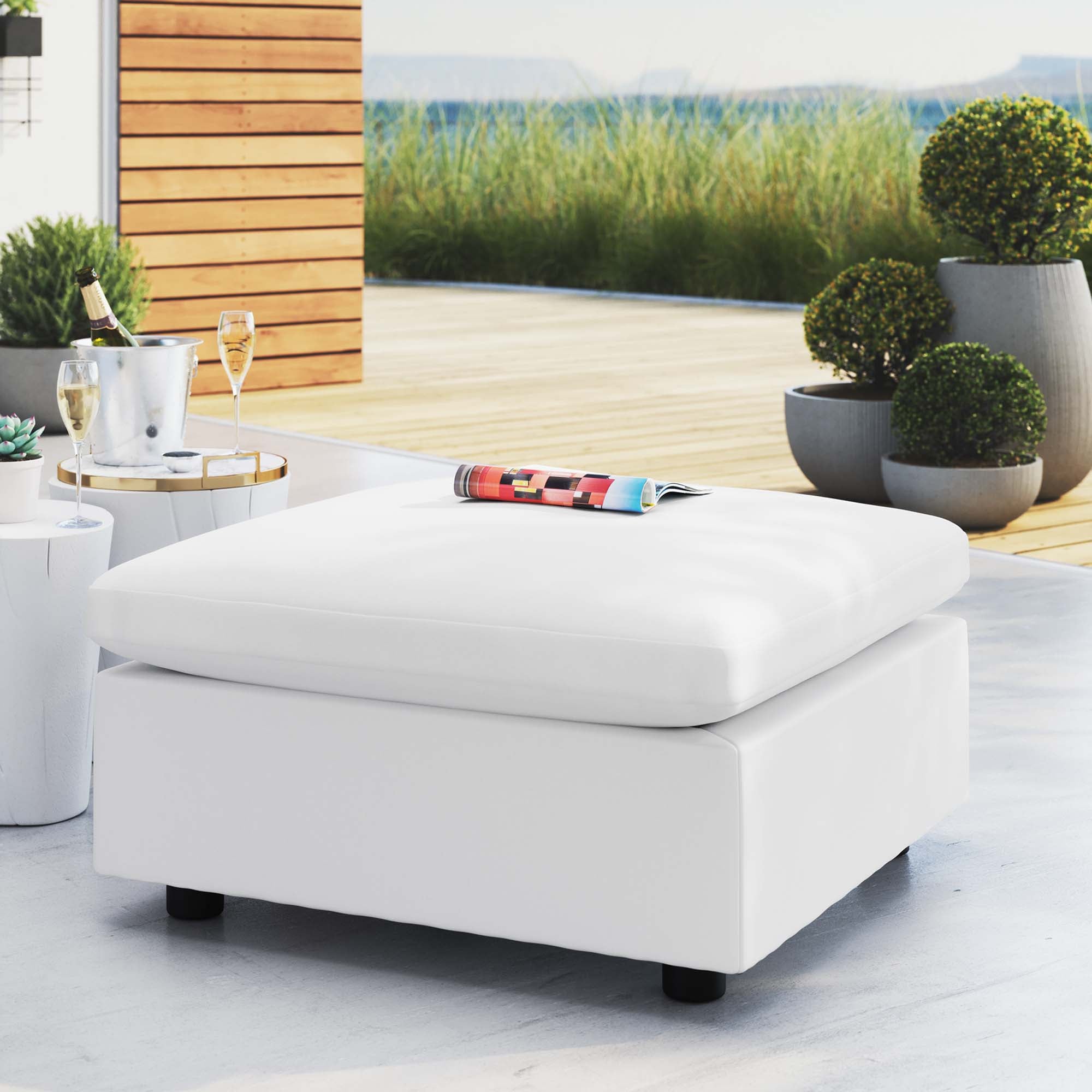 Gordon Sunbrella Outdoor Ottoman
