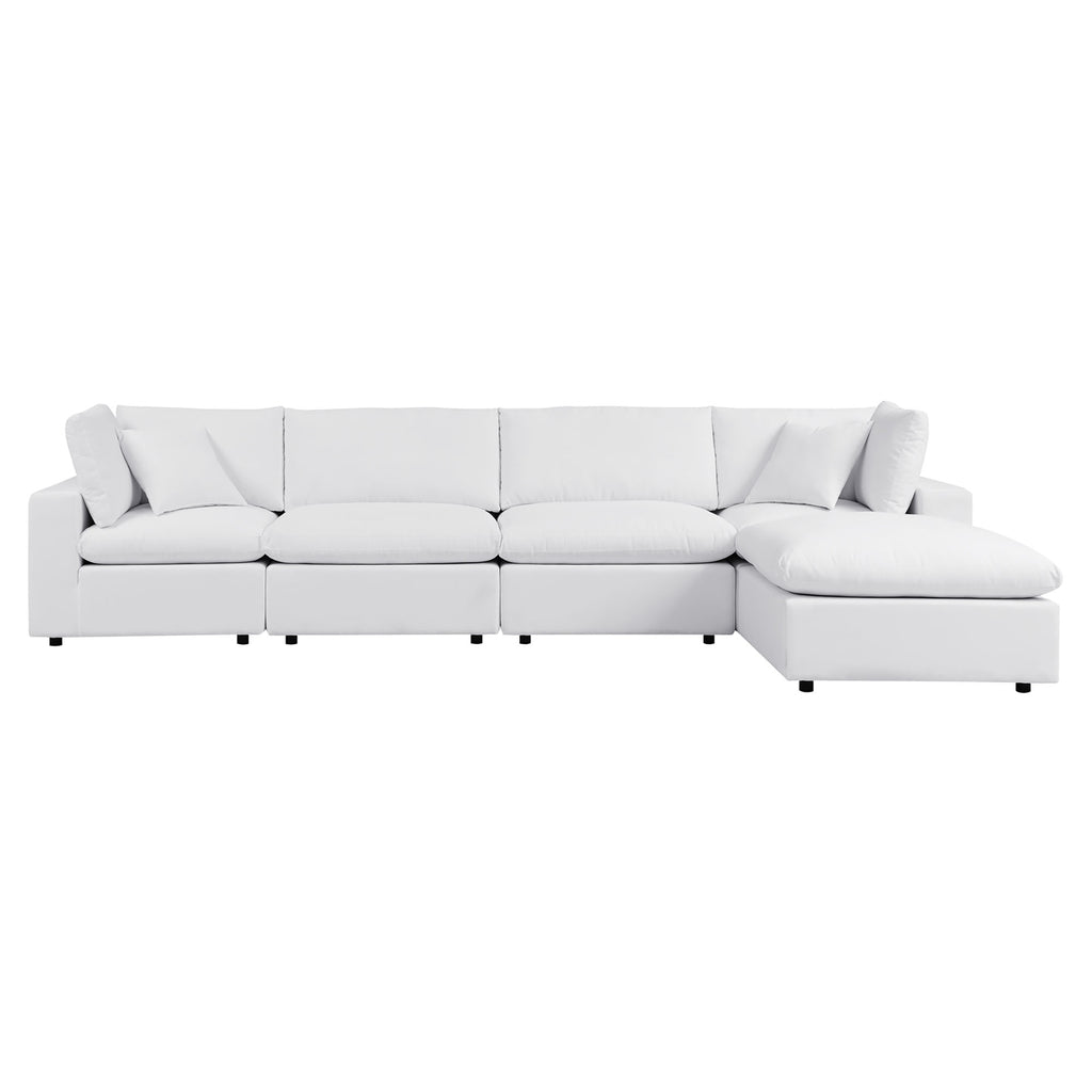 Gordon 5 Piece Sunbrella Right Facing Sectional Sofa
