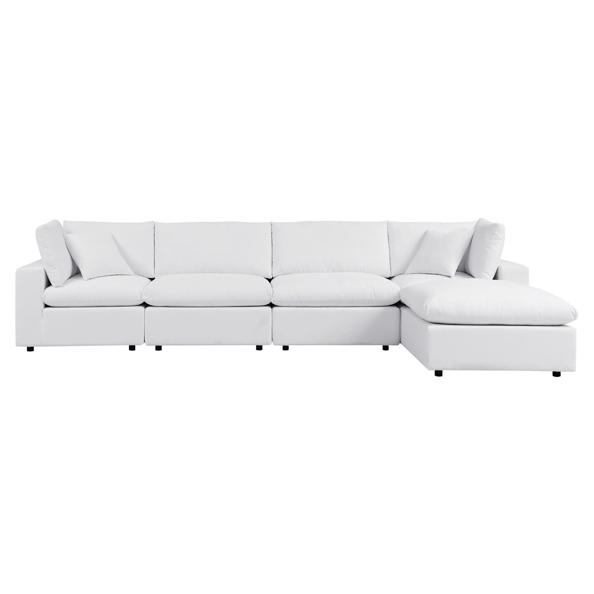 Gordon 5 Piece Sunbrella Right Facing Sectional Sofa