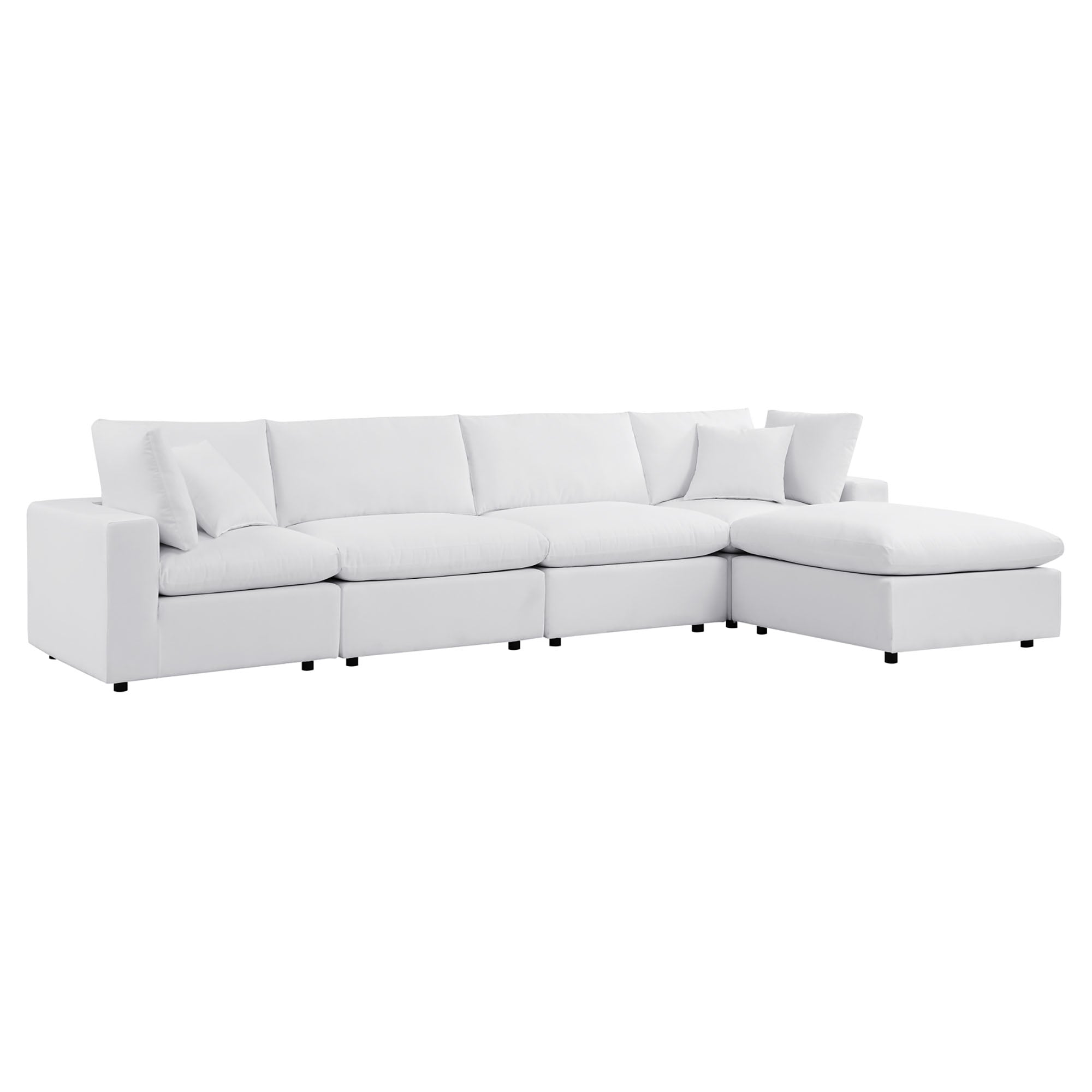 Gordon 5 Piece Sunbrella Right Facing Sectional Sofa