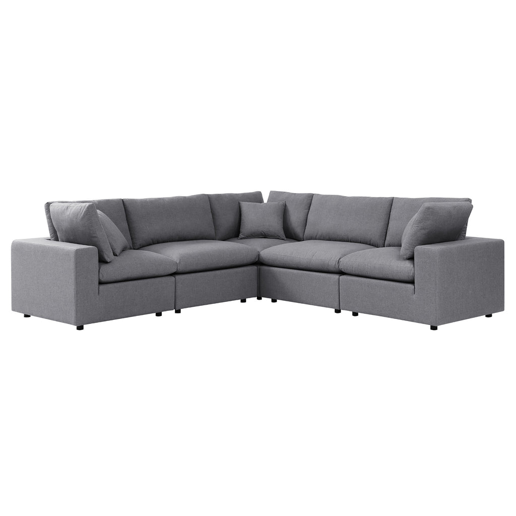 Gordon 5 Piece Sunbrella Sectional Sofa with Arms