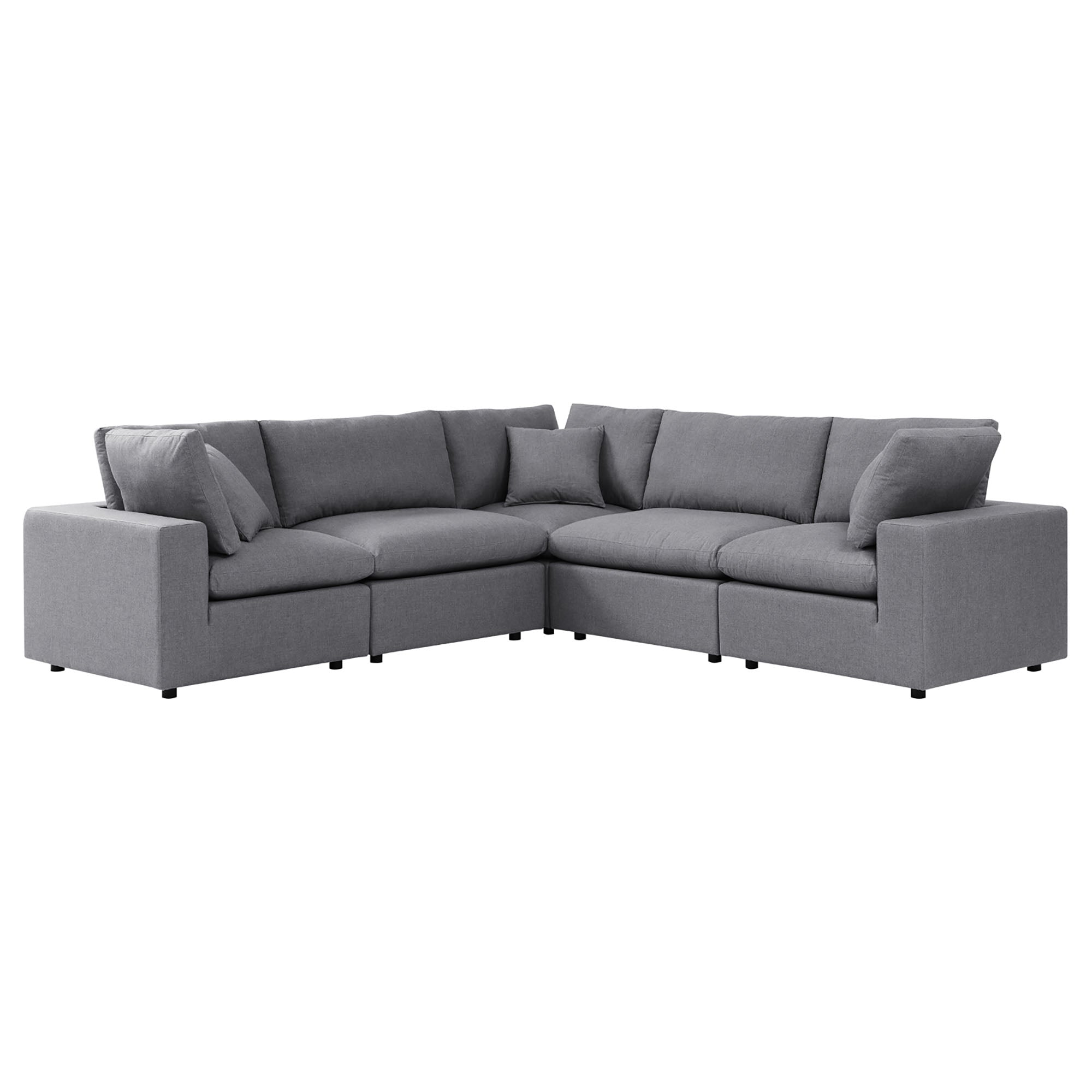 Gordon 5 Piece Sunbrella Sectional Sofa with Arms
