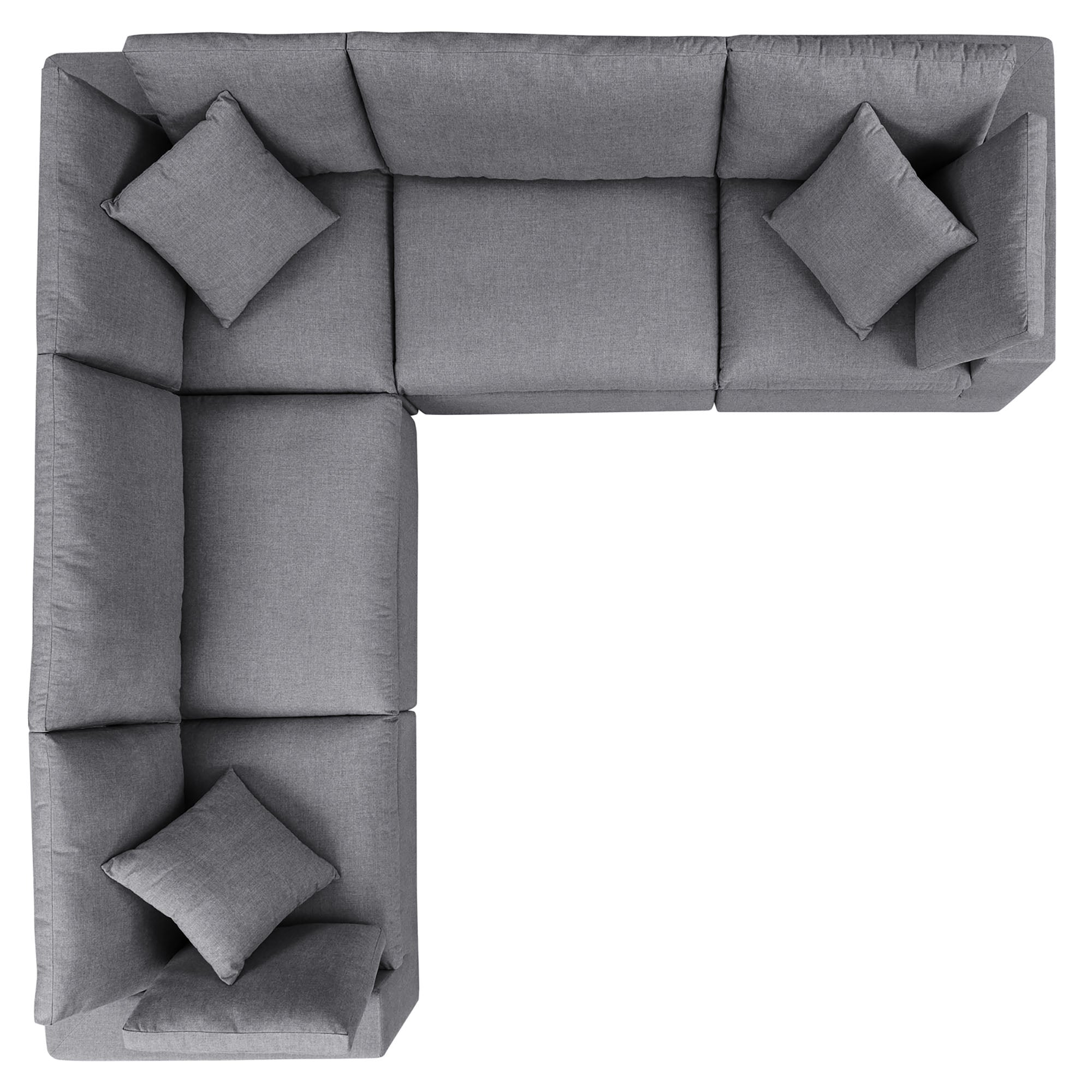 Gordon 5 Piece Sunbrella Sectional Sofa with Arms
