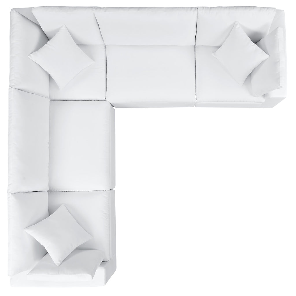 Gordon 5 Piece Sunbrella Sectional Sofa with Arms
