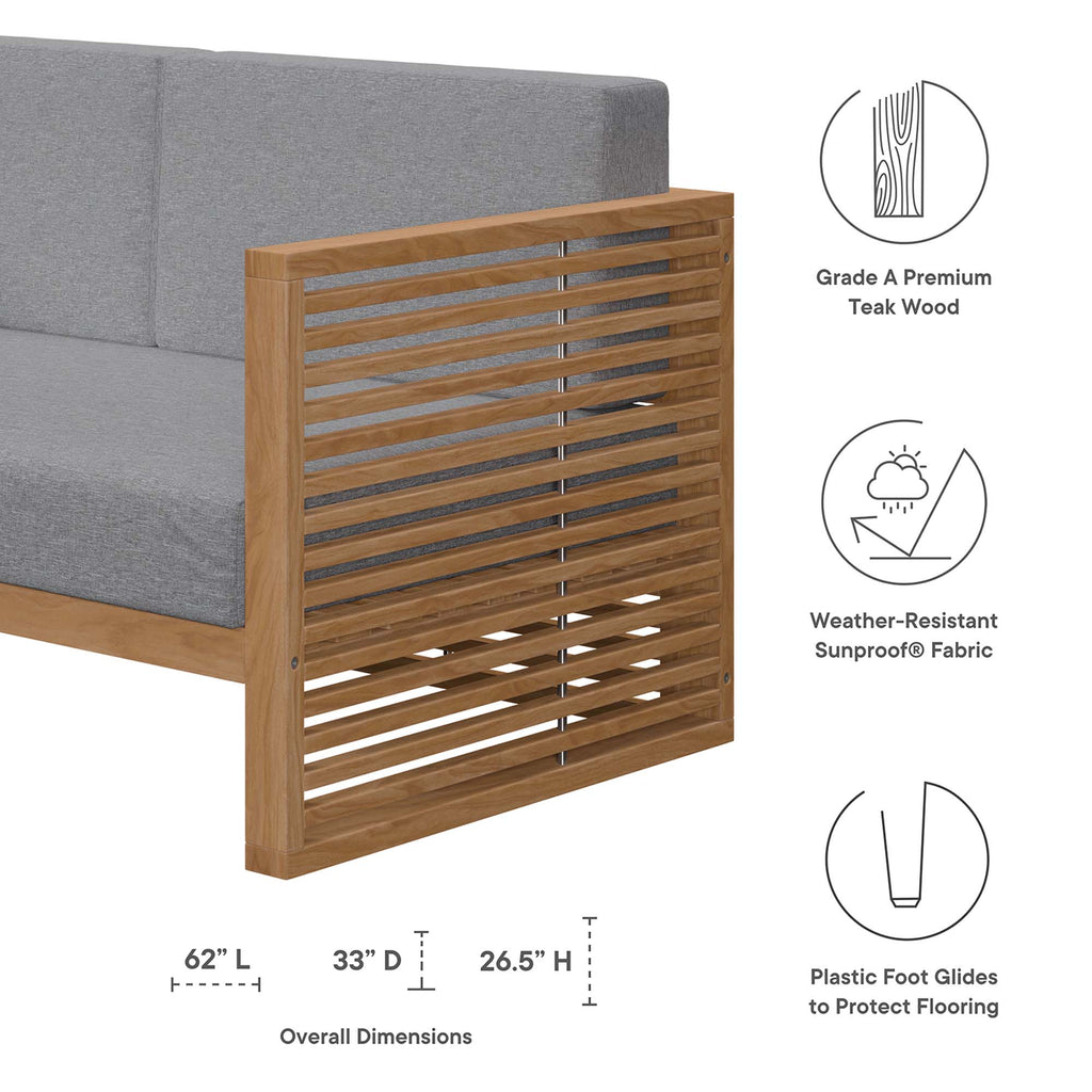Barkley Teak Loveseat