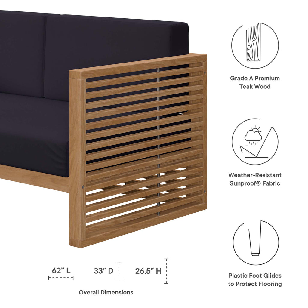 Barkley Teak Loveseat