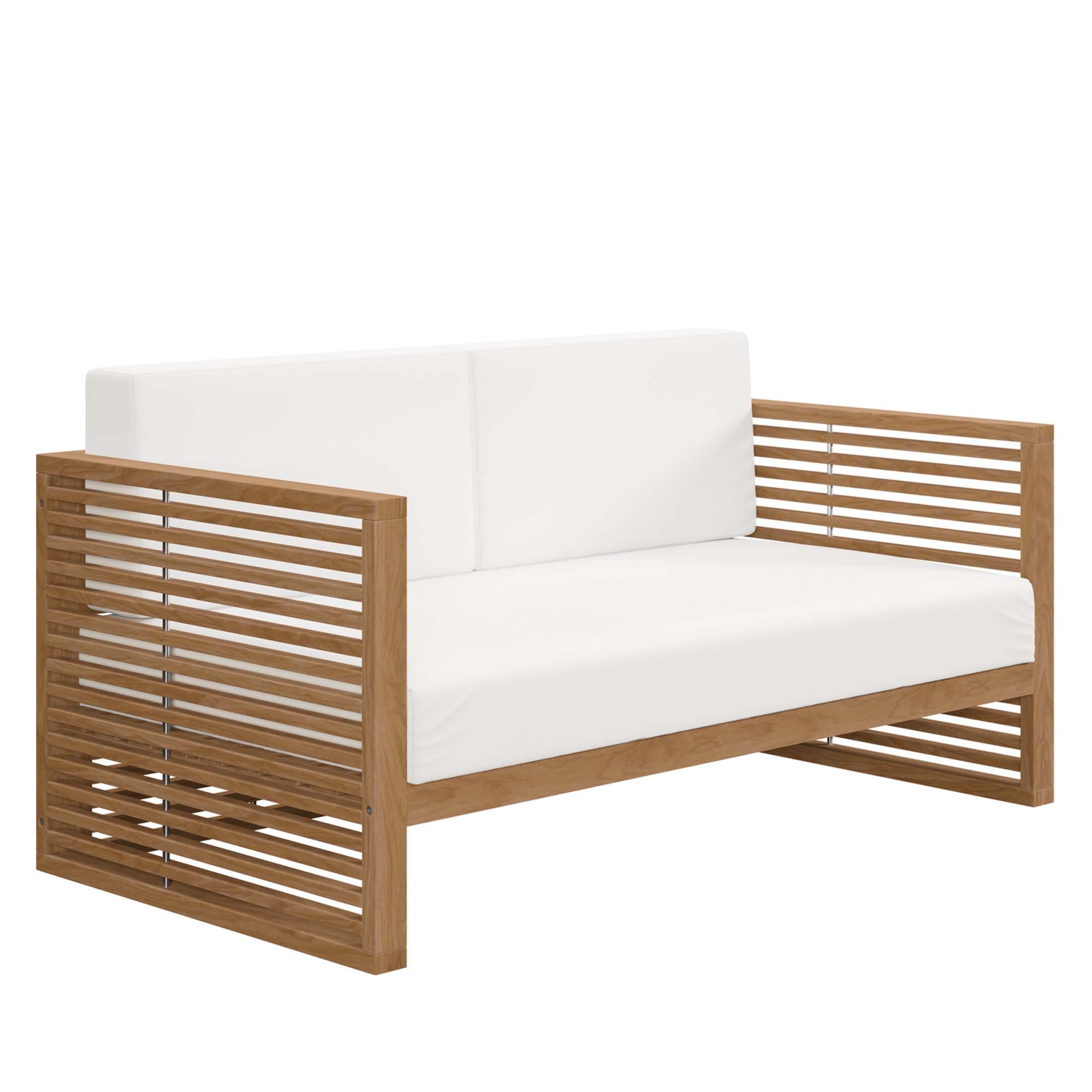 Barkley Teak Wood 3 Piece Sectional