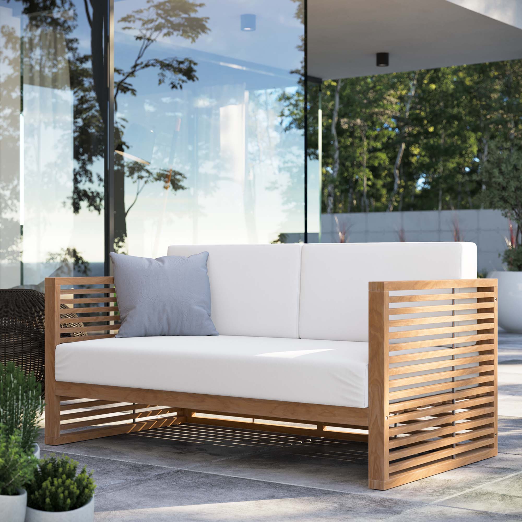 Barkley Teak Loveseat