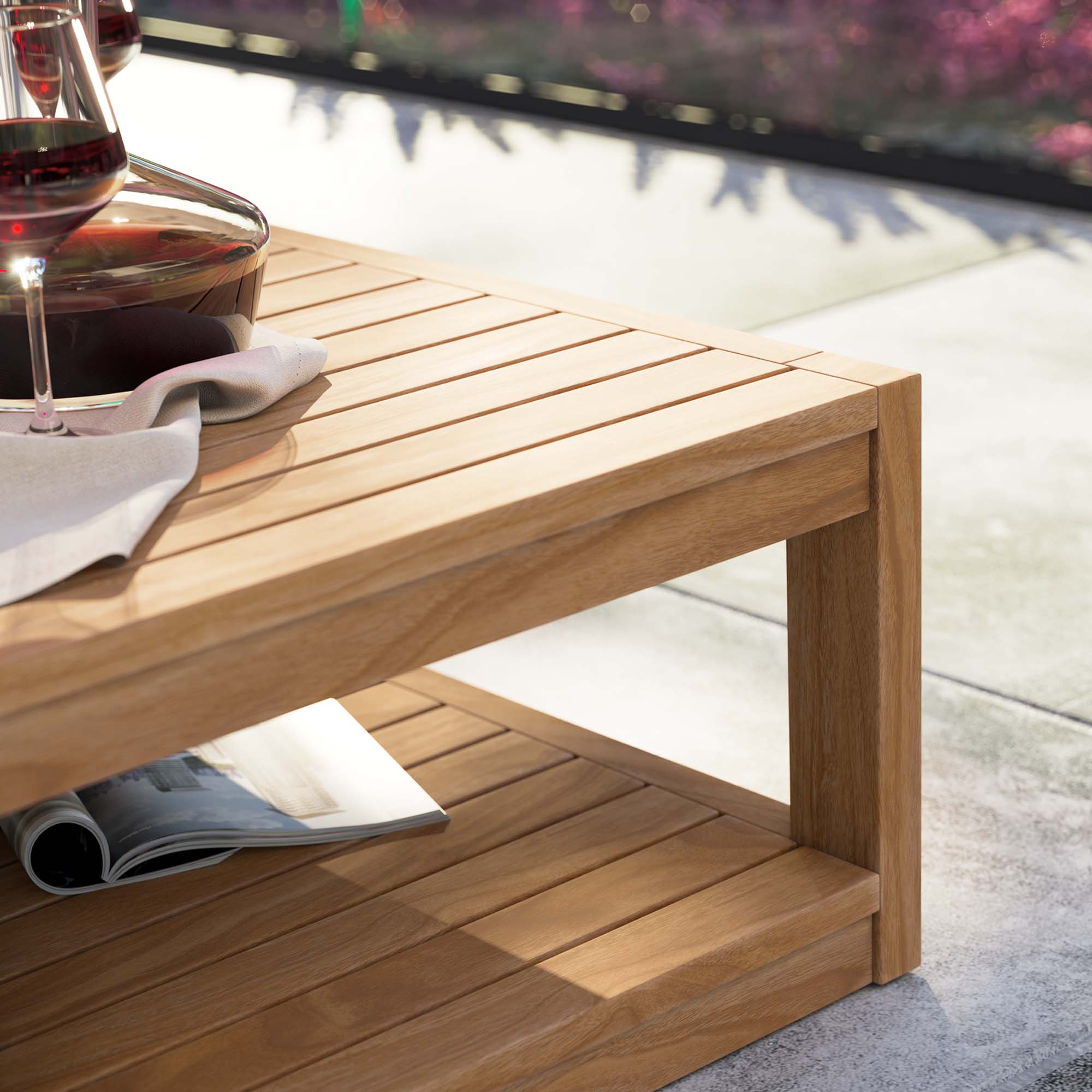Barkley Teak Wood Outdoor Coffee Table
