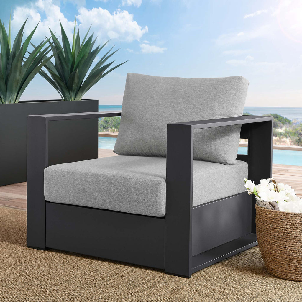 Tulsa Outdoor Powder Coated Aluminum Armchair