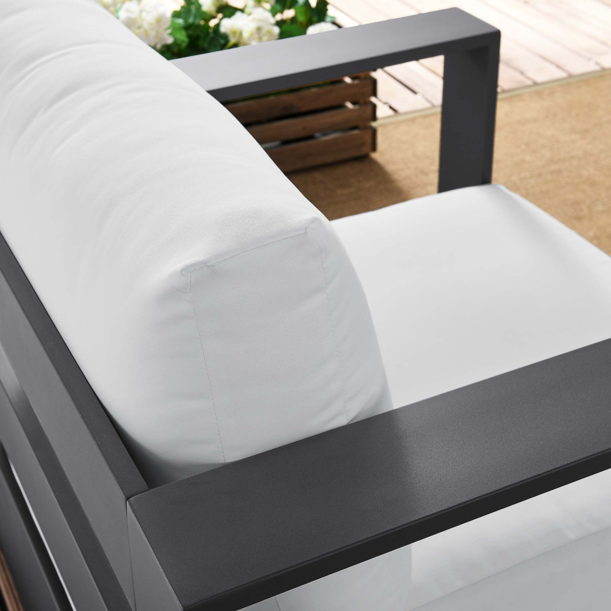 Tulsa Outdoor Powder Coated Aluminum Armchair