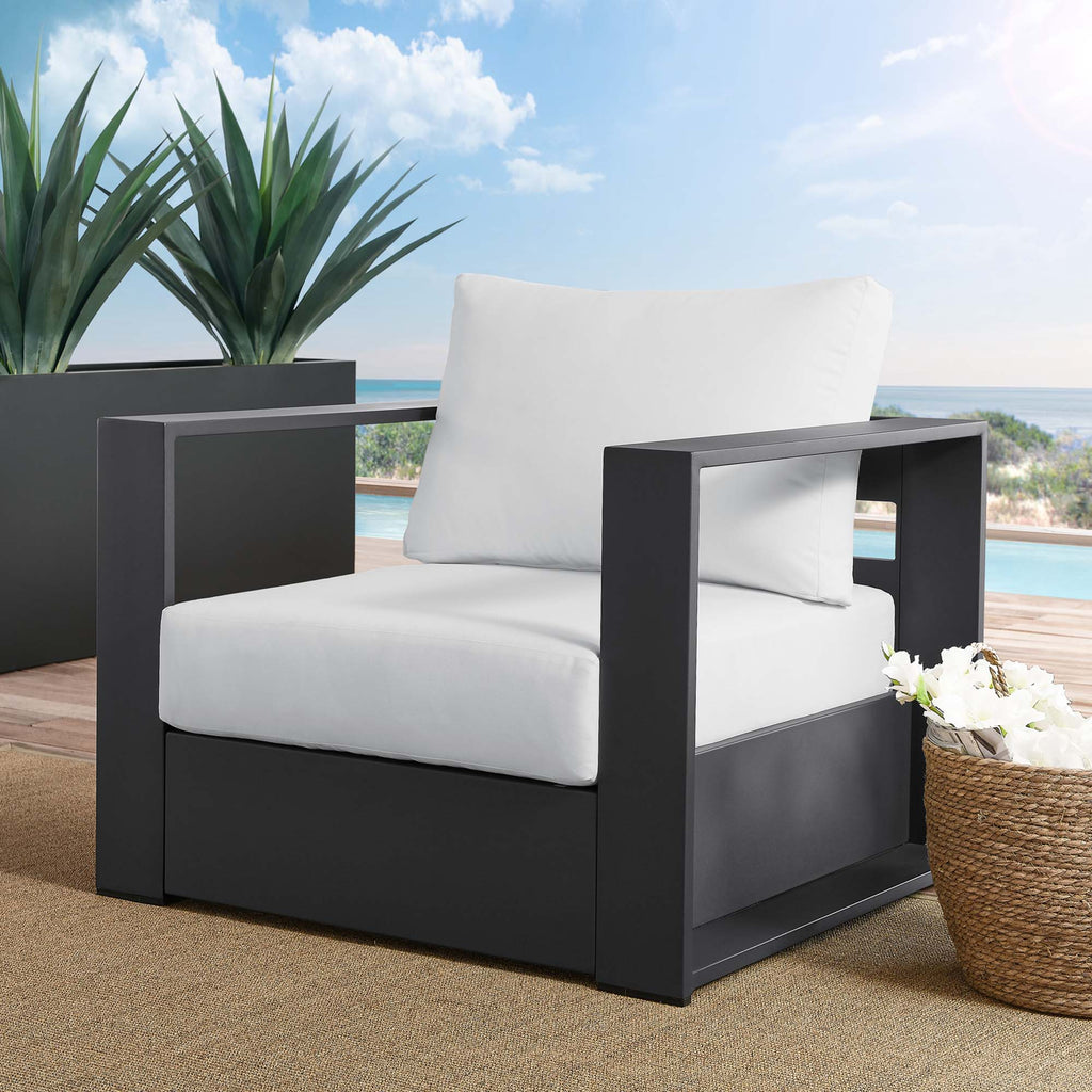 Tulsa Outdoor Powder Coated Aluminum Armchair