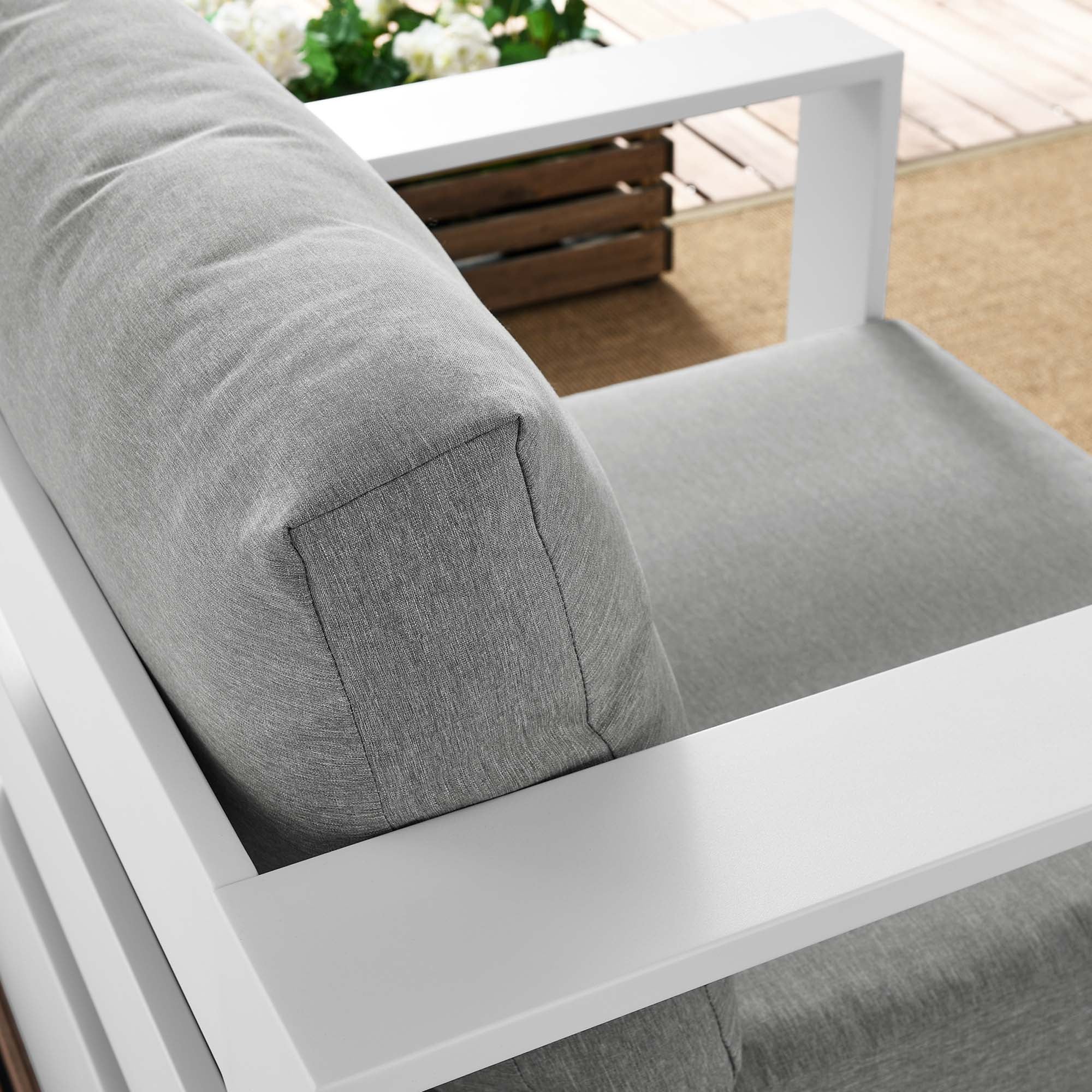 Tulsa Outdoor Powder Coated Aluminum Armchair