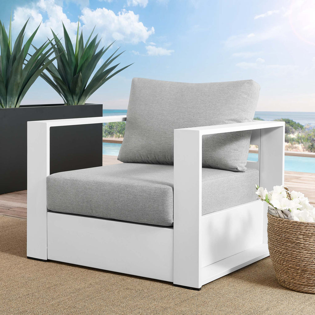 Tulsa Outdoor Powder Coated Aluminum Armchair