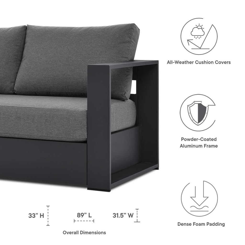 Tulsa Powder Coated Aluminum Sofa