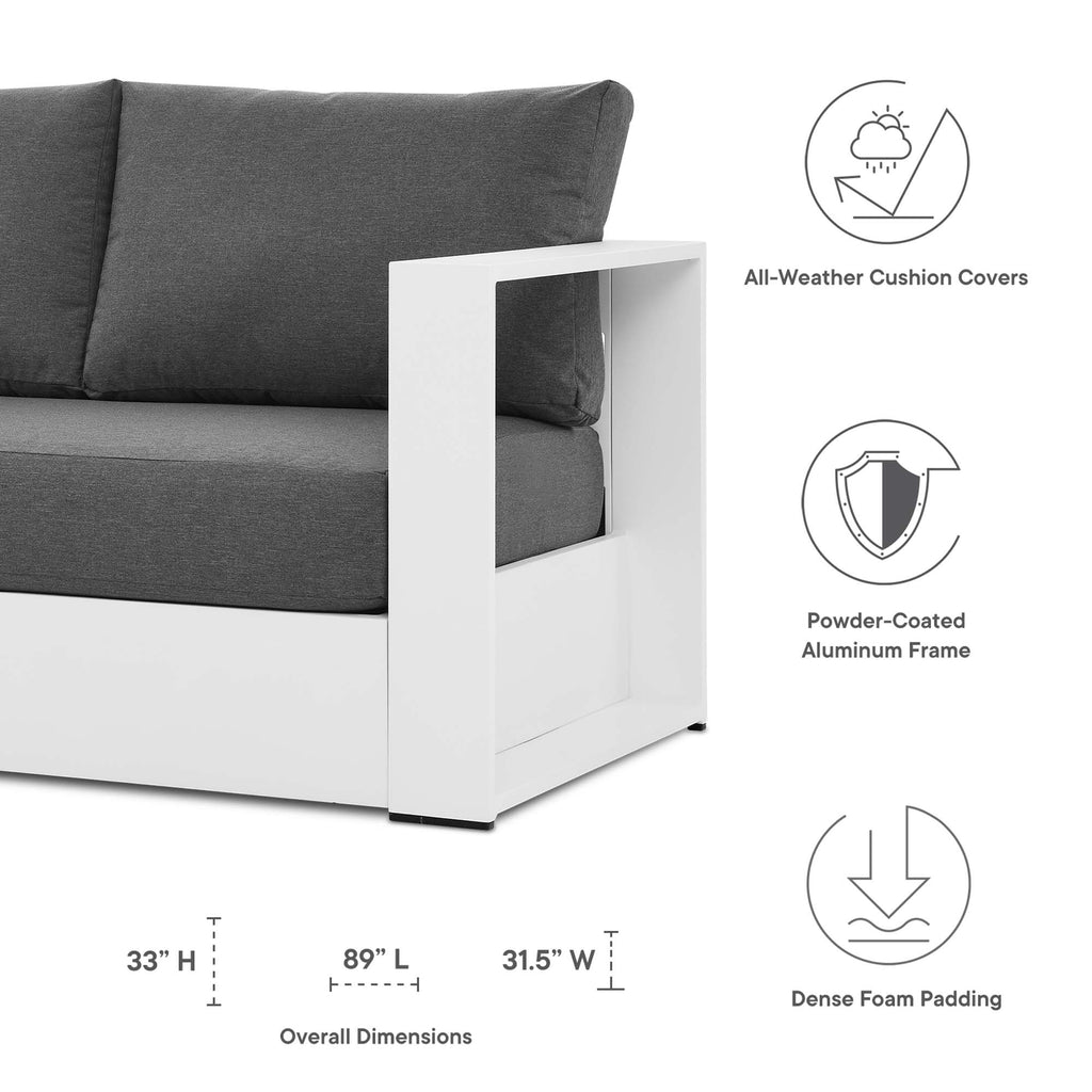 Tulsa Powder Coated Aluminum Sofa