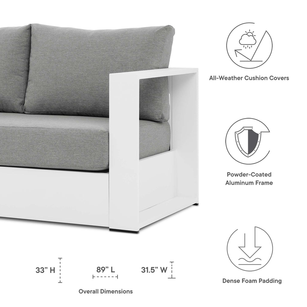 Tulsa Powder Coated Aluminum Sofa