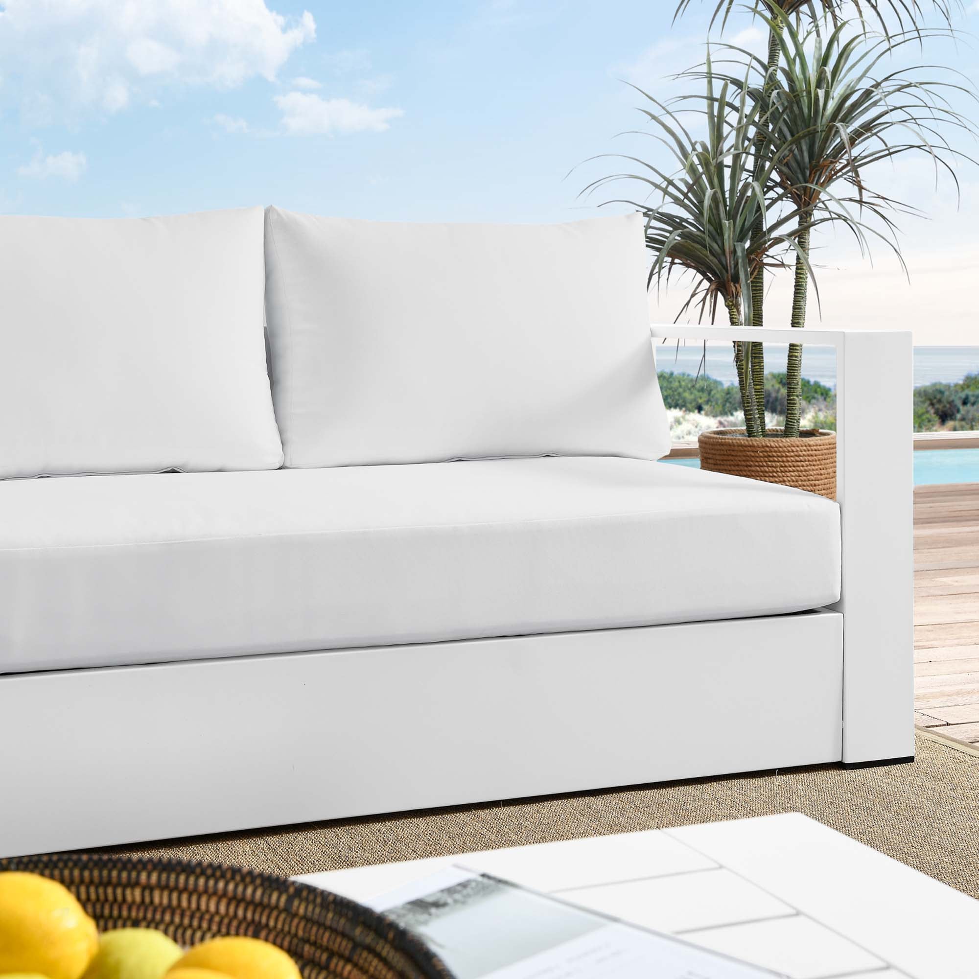 Tulsa Powder Coated Aluminum Sofa