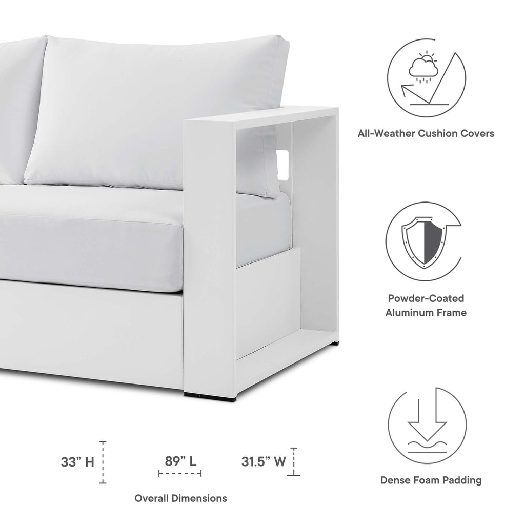 Tulsa Powder Coated Aluminum Sofa