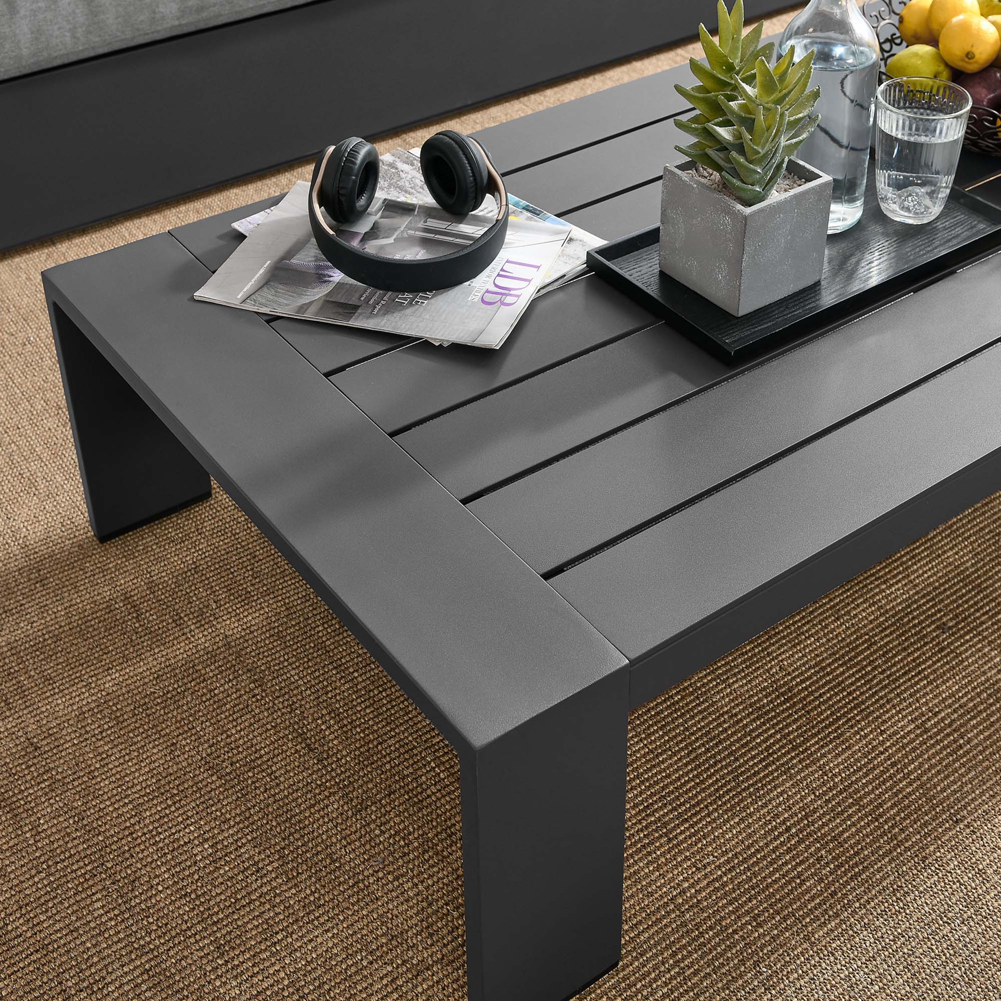 Tulsa Outdoor Powder Coated Aluminum Coffee Table