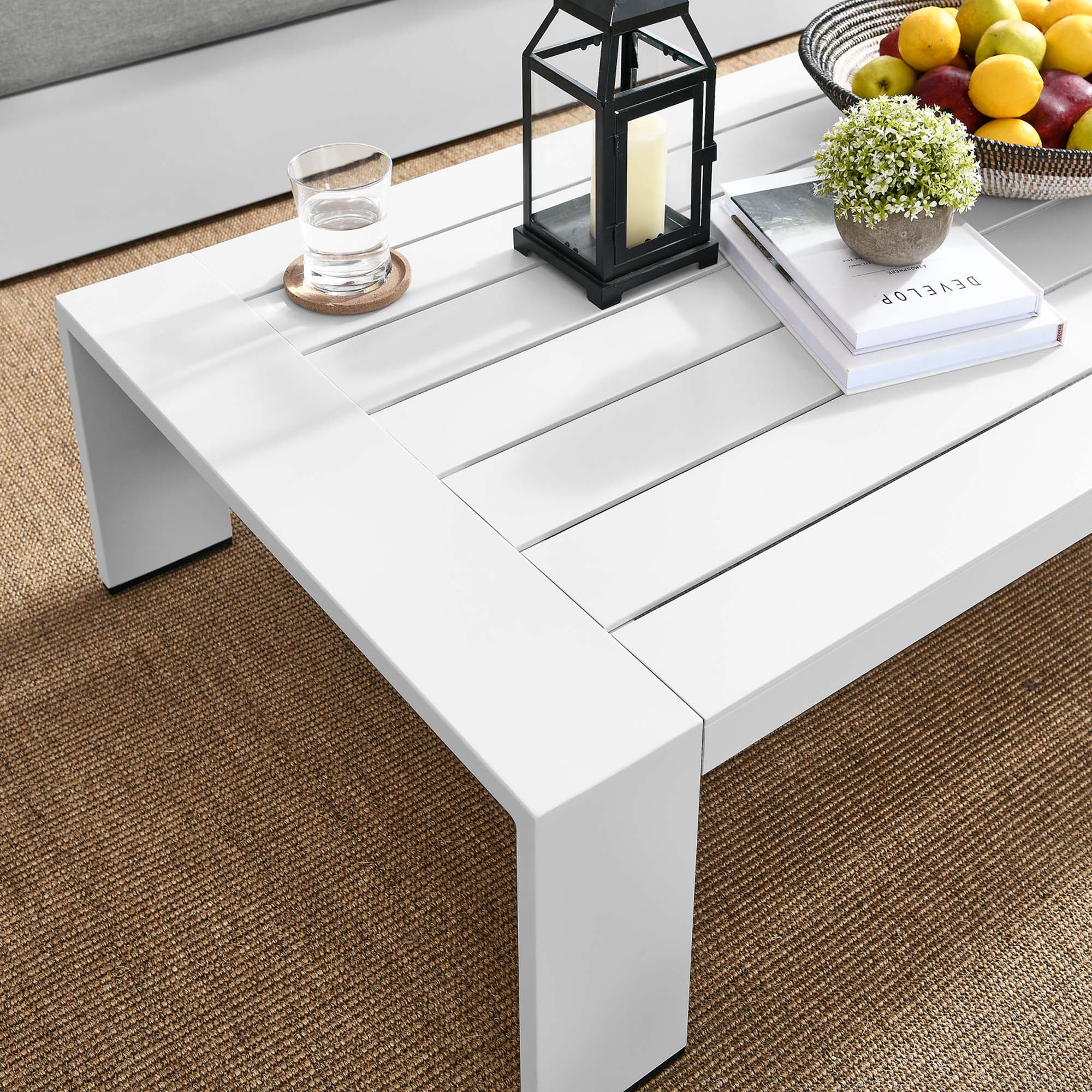 Tulsa Outdoor Powder Coated Aluminum Coffee Table