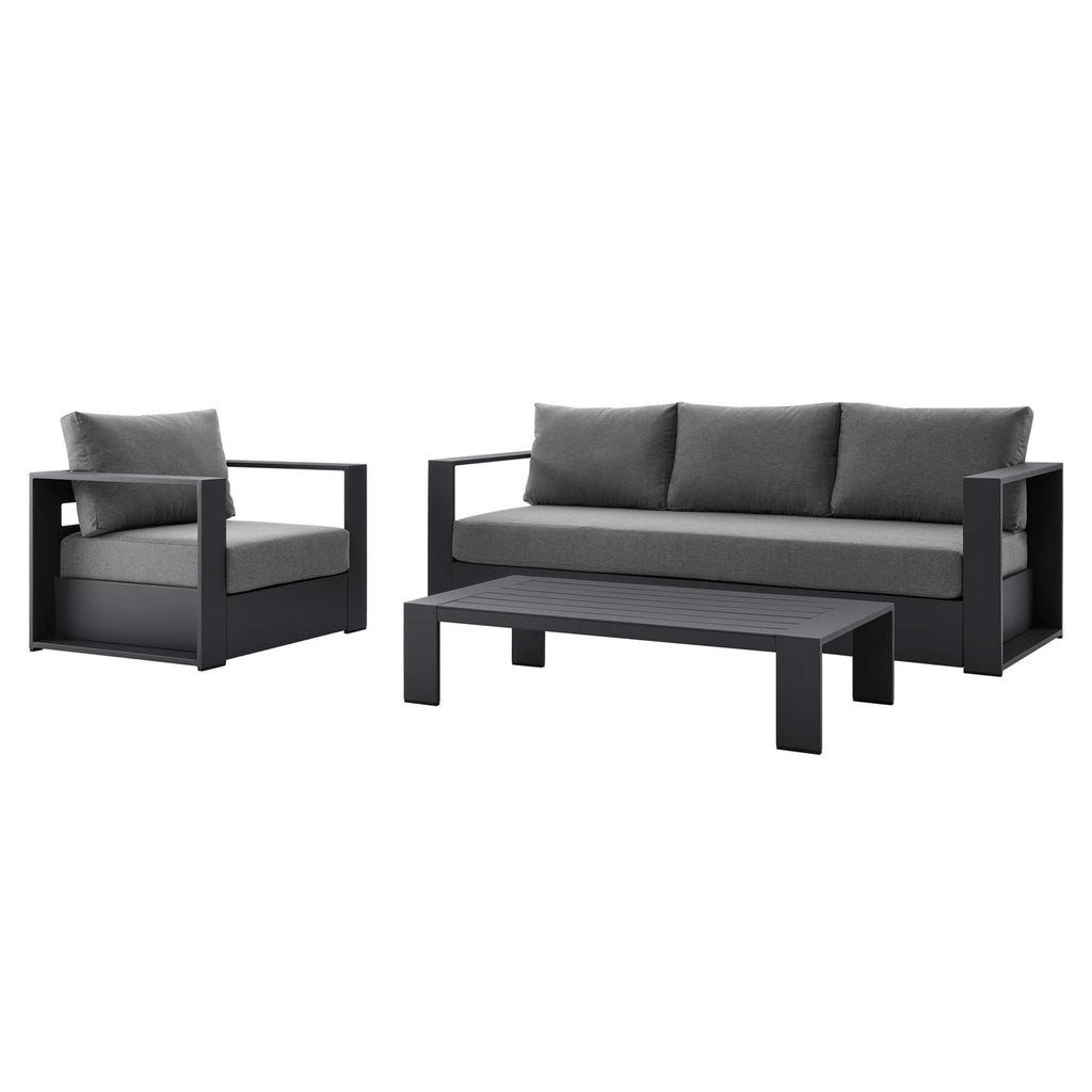 Tulsa 3 Piece Outdoor Powder Coated Aluminum
