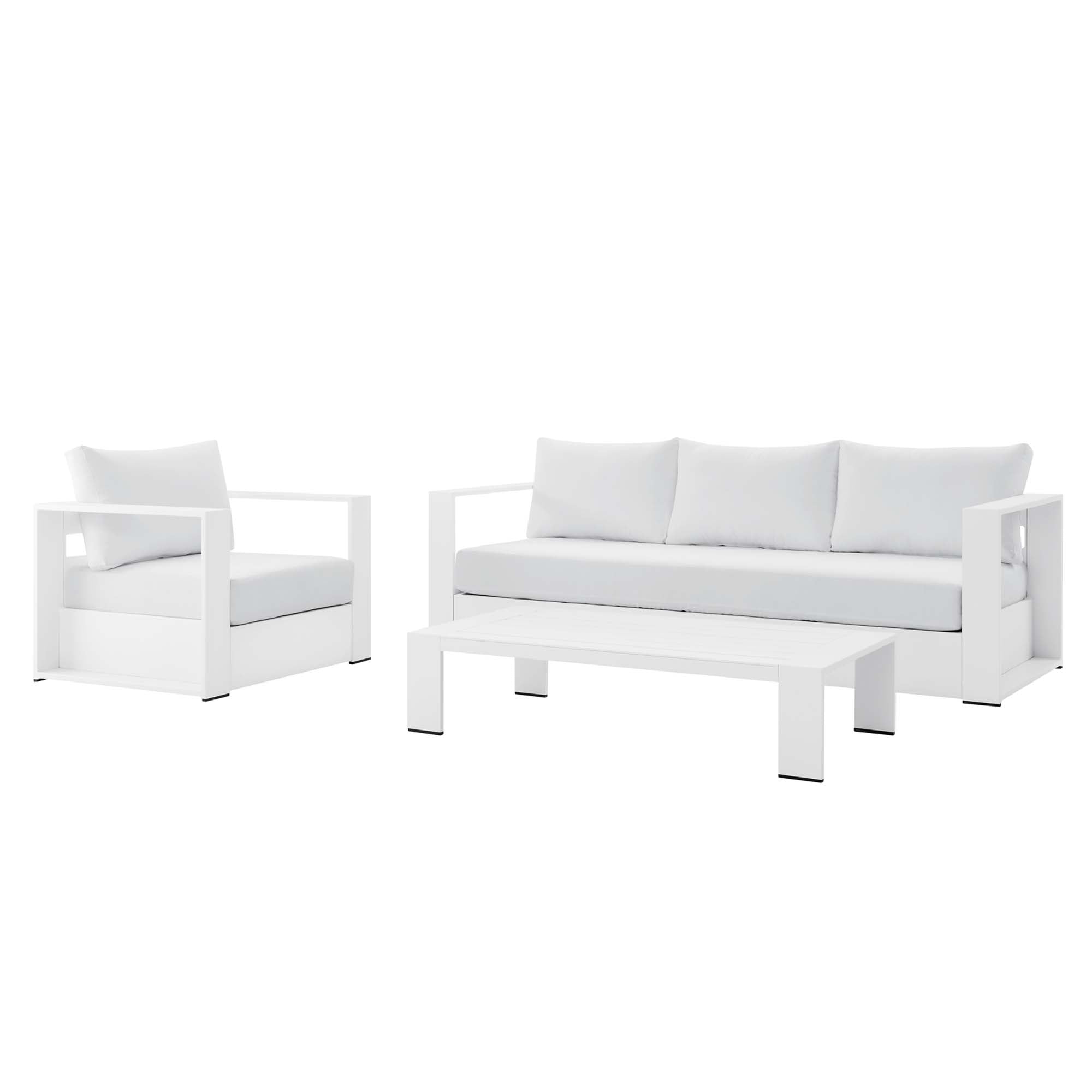 Tulsa 3 Piece Outdoor Powder Coated Aluminum
