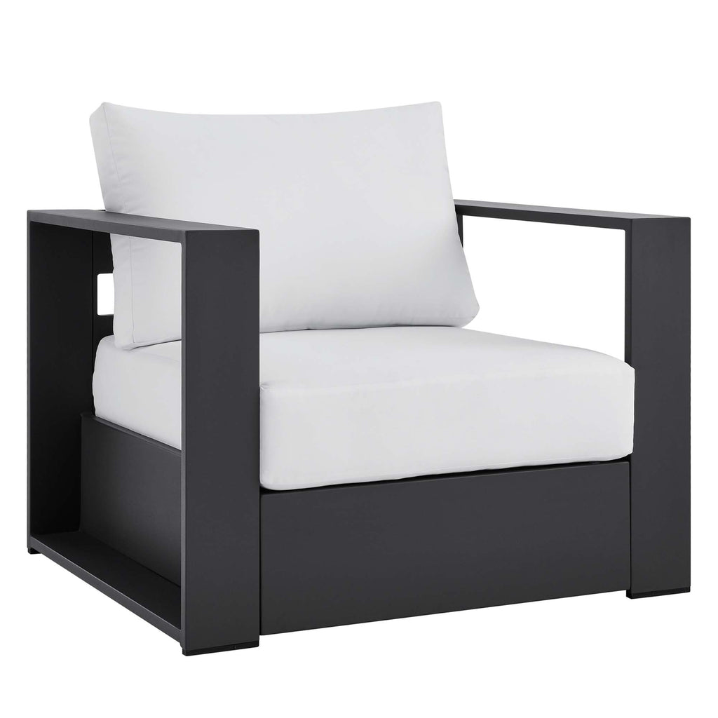 Tulsa 4 Piece Outdoor Powder Coated Aluminum Set