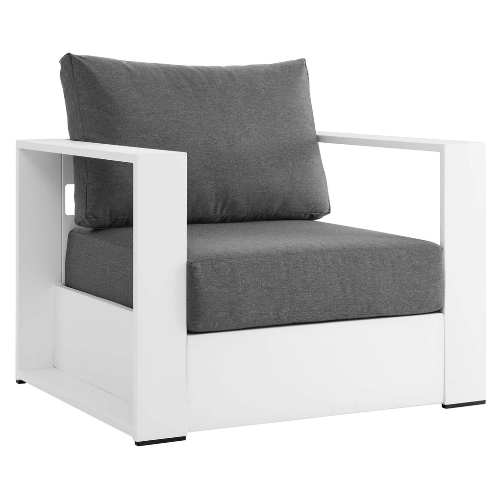 Tulsa 2 Piece Outdoor Powder Coated Aluminum Armchair Set of 2