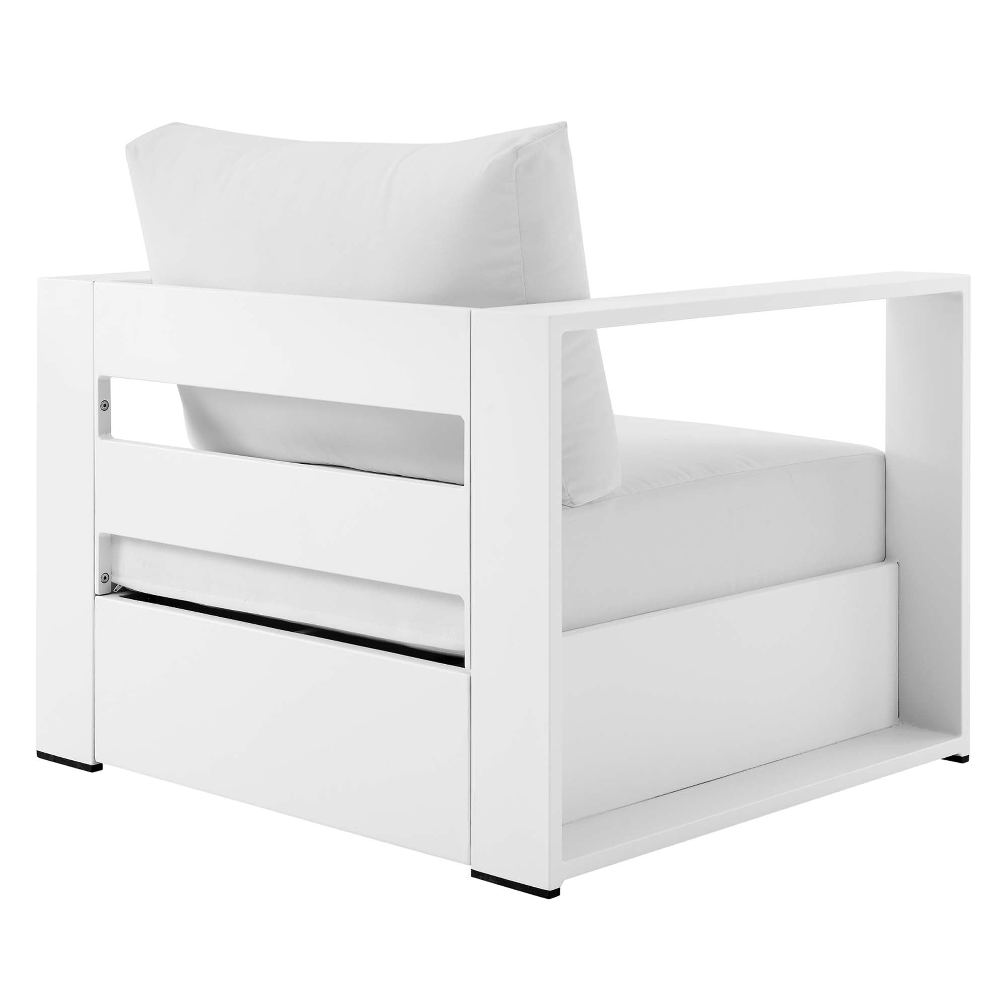 Tulsa 2 Piece Outdoor Powder Coated Aluminum Armchair Set of 2