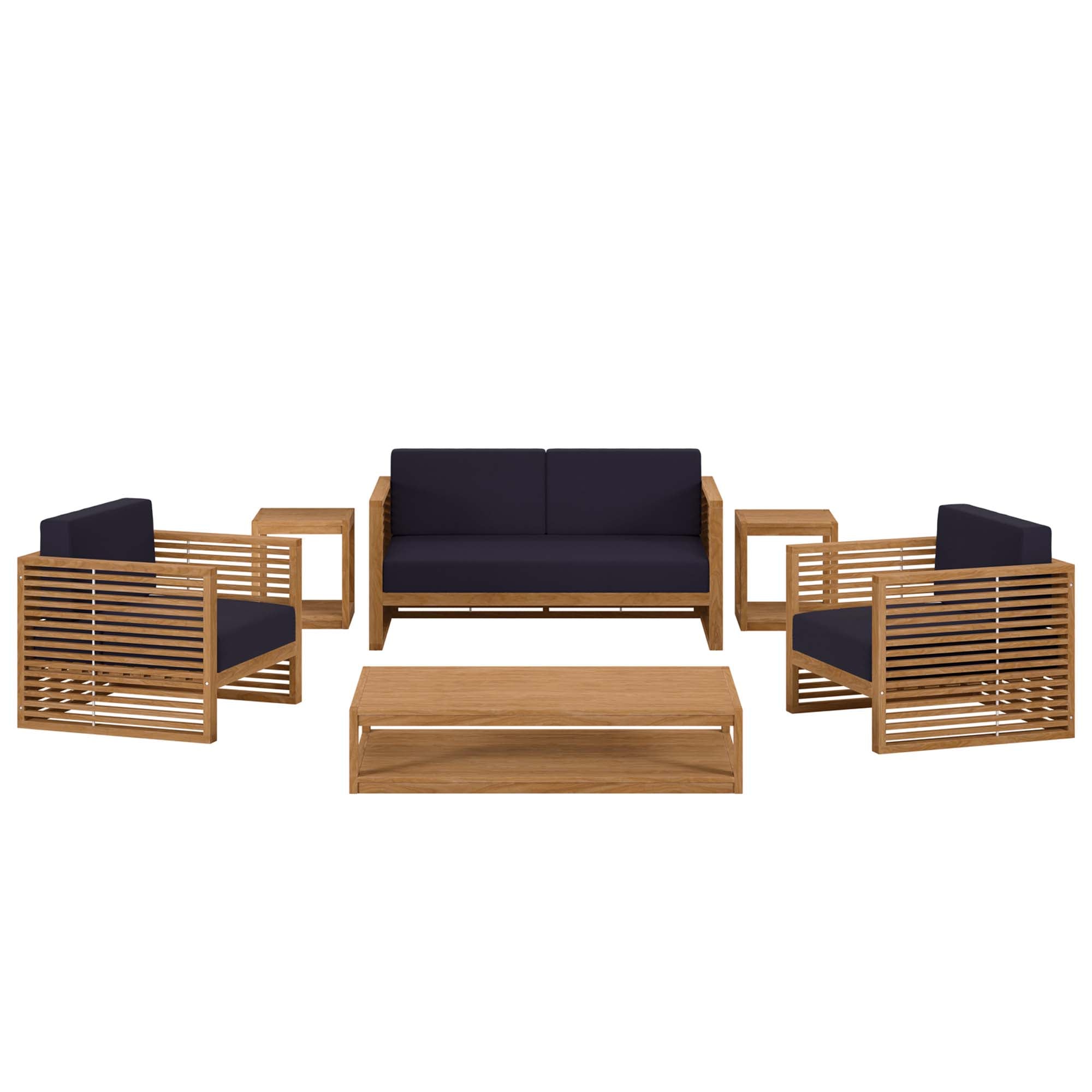 Barkley 6 Piece Teak Outdoor Set