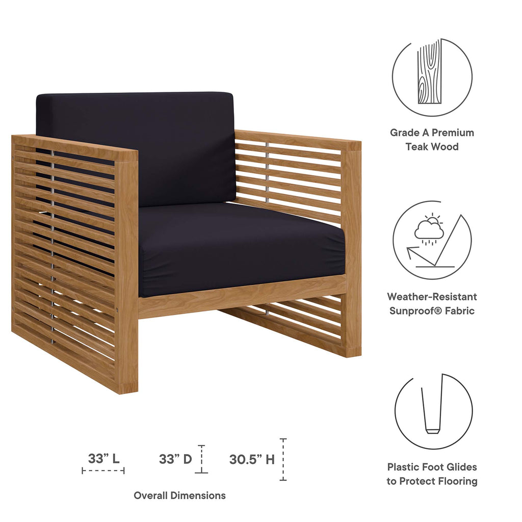 Barkley 6 Piece Teak Outdoor Set