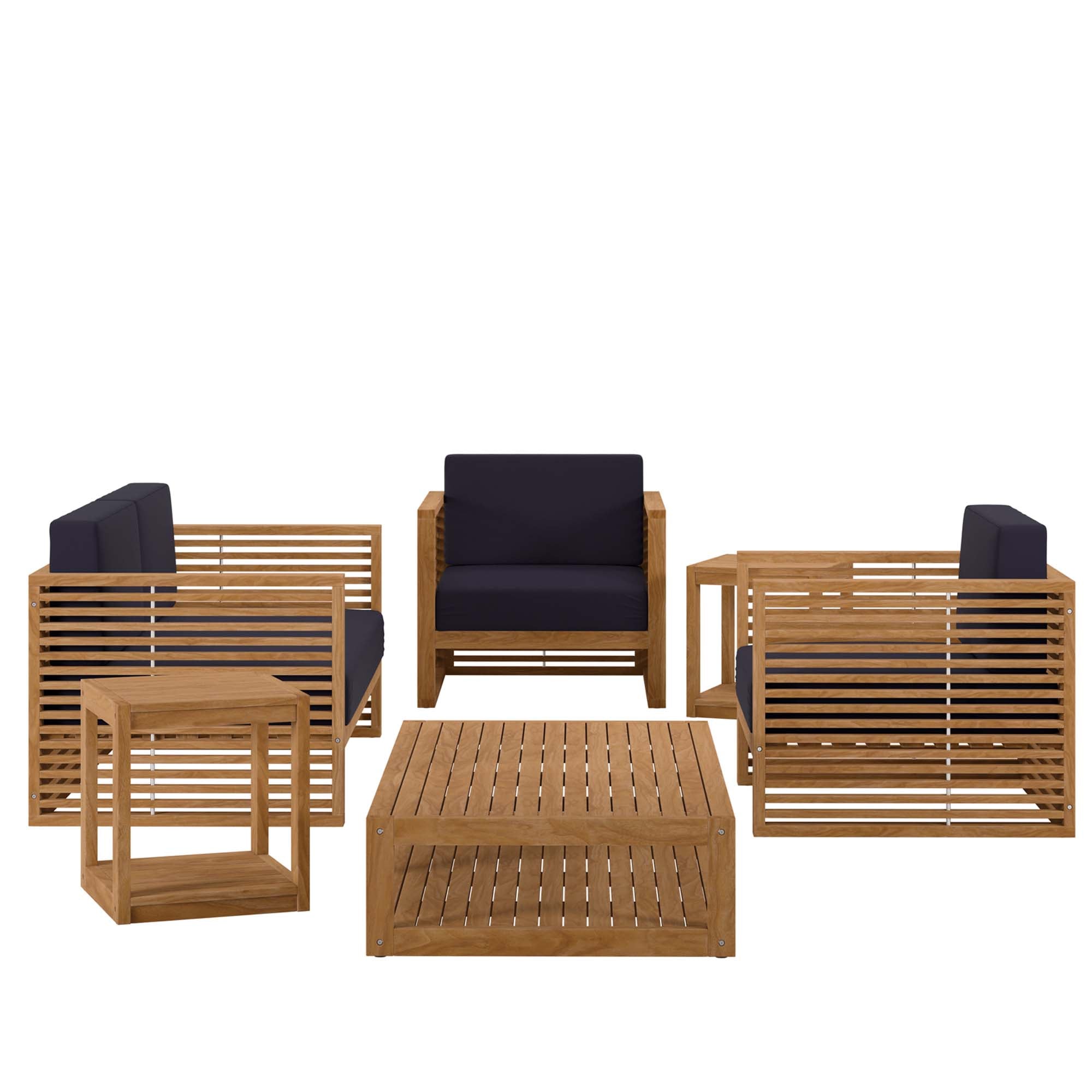 Barkley 6 Piece Teak Outdoor Set