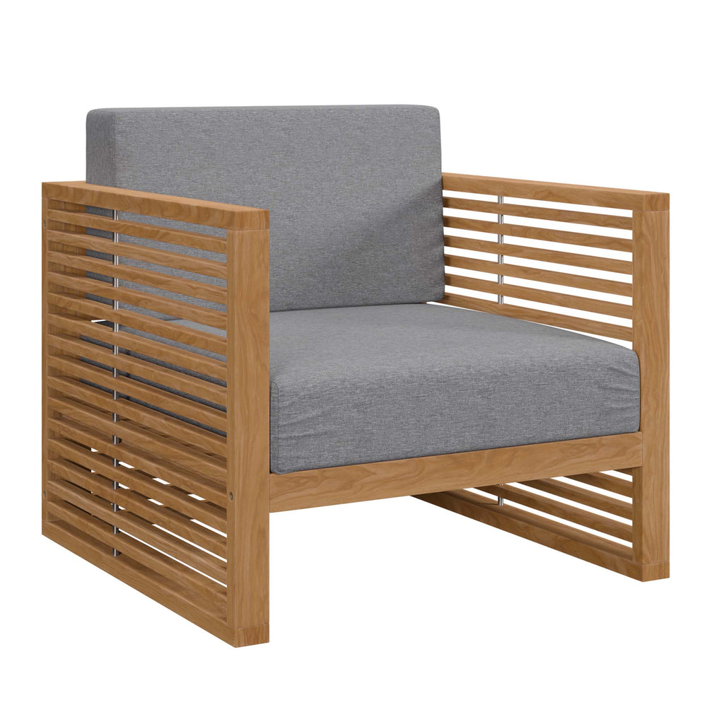 Barkley 3 Piece Outdoor Teak Set 2 Chairs and Side Table