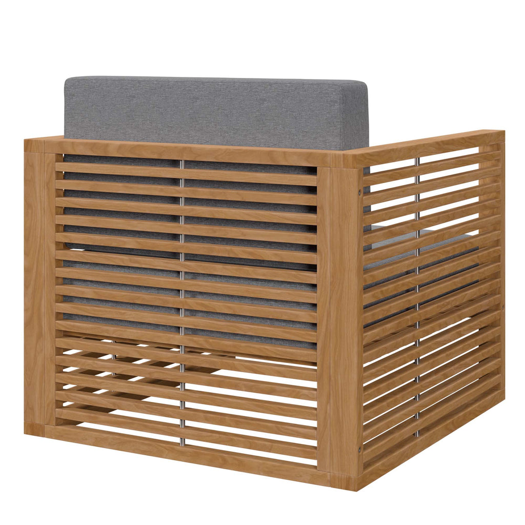 Barkley 3 Piece Outdoor Teak Set 2 Chairs and Side Table