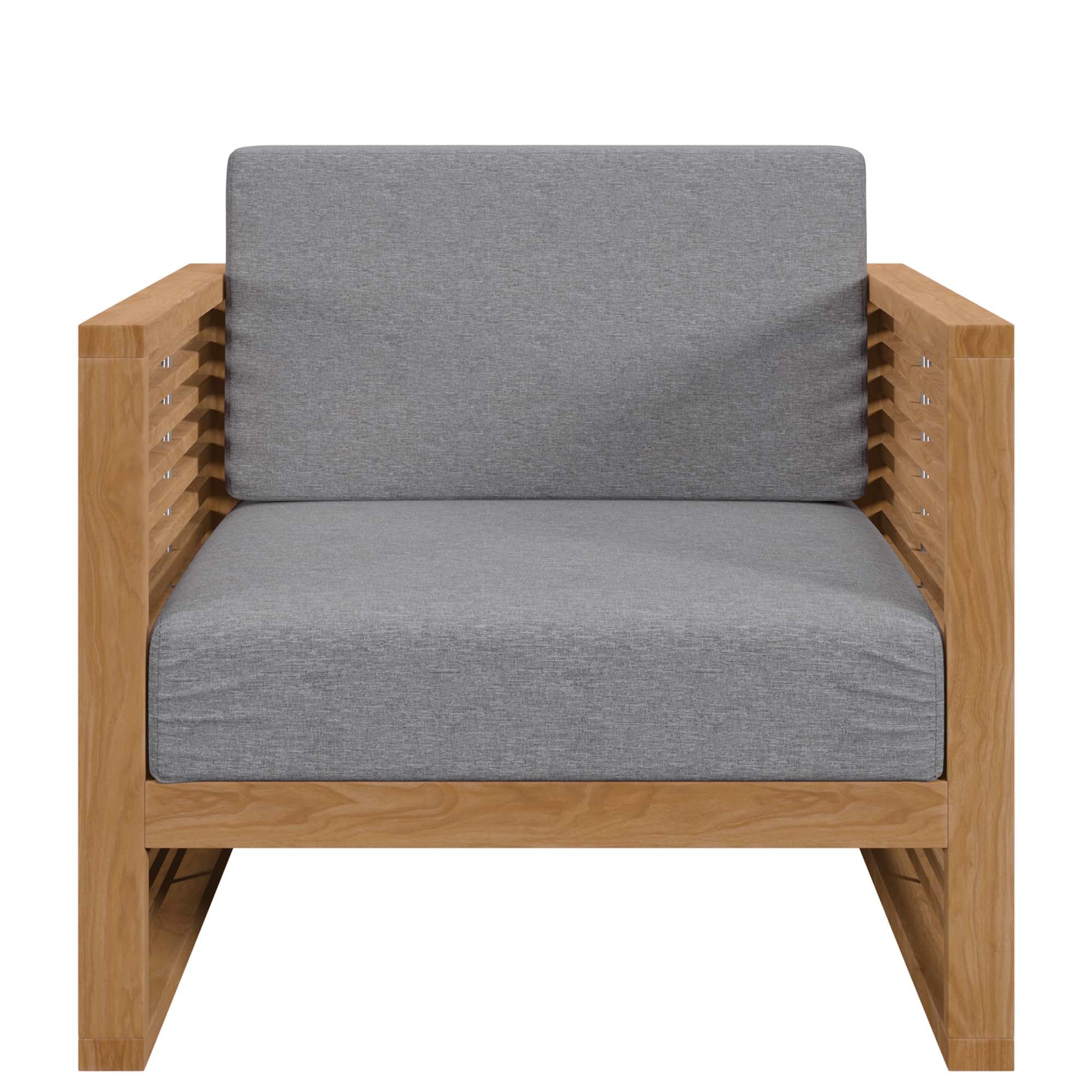 Barkley 3 Piece Outdoor Teak Set 2 Chairs and Side Table