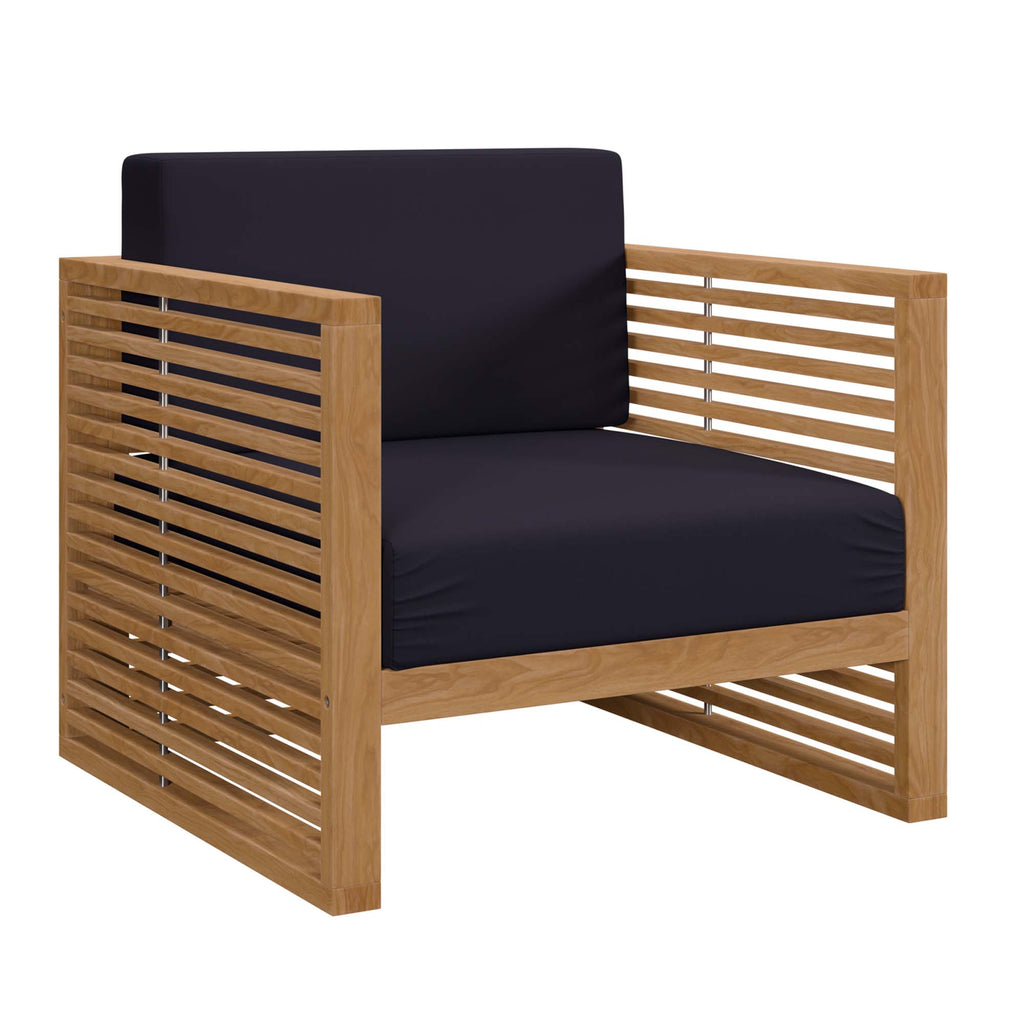 Barkley 3 Piece Outdoor Teak Set 2 Chairs and Side Table