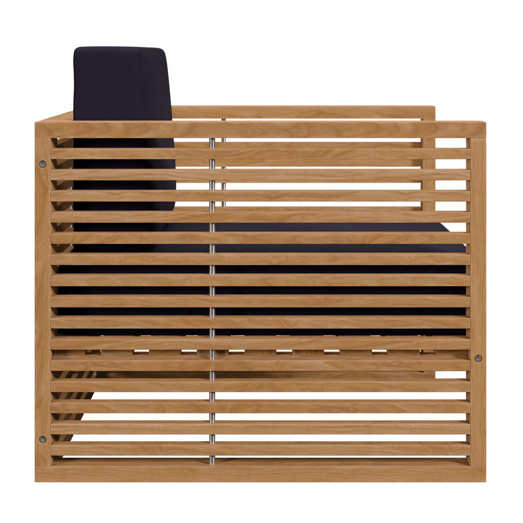 Barkley 3 Piece Outdoor Teak Set 2 Chairs and Side Table