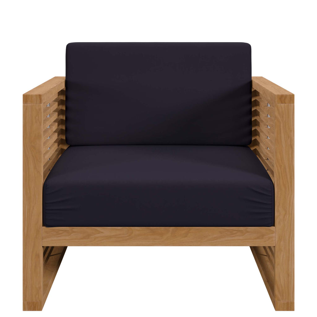 Barkley 3 Piece Outdoor Teak Set 2 Chairs and Side Table