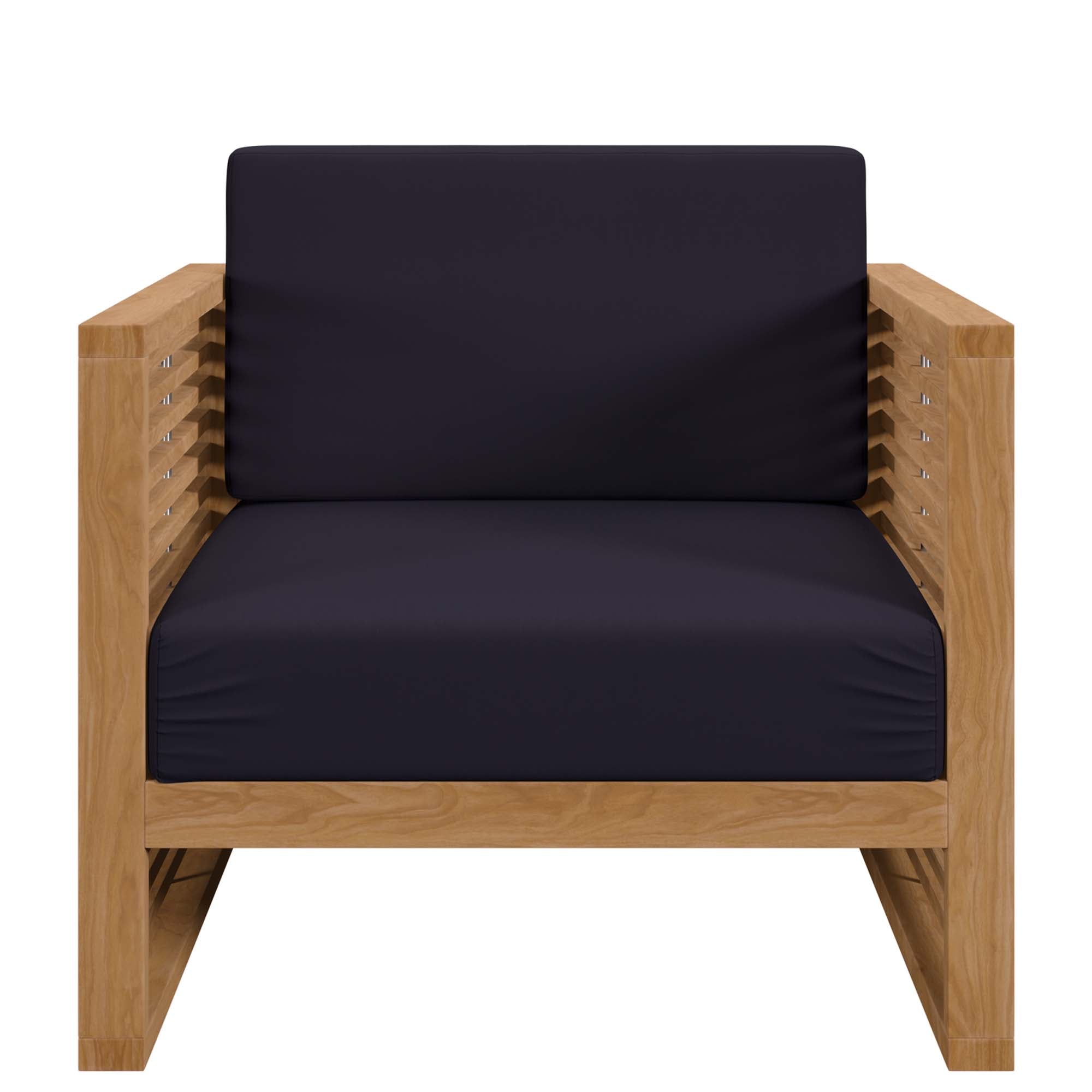Barkley 3 Piece Outdoor Teak Set 2 Chairs and Side Table