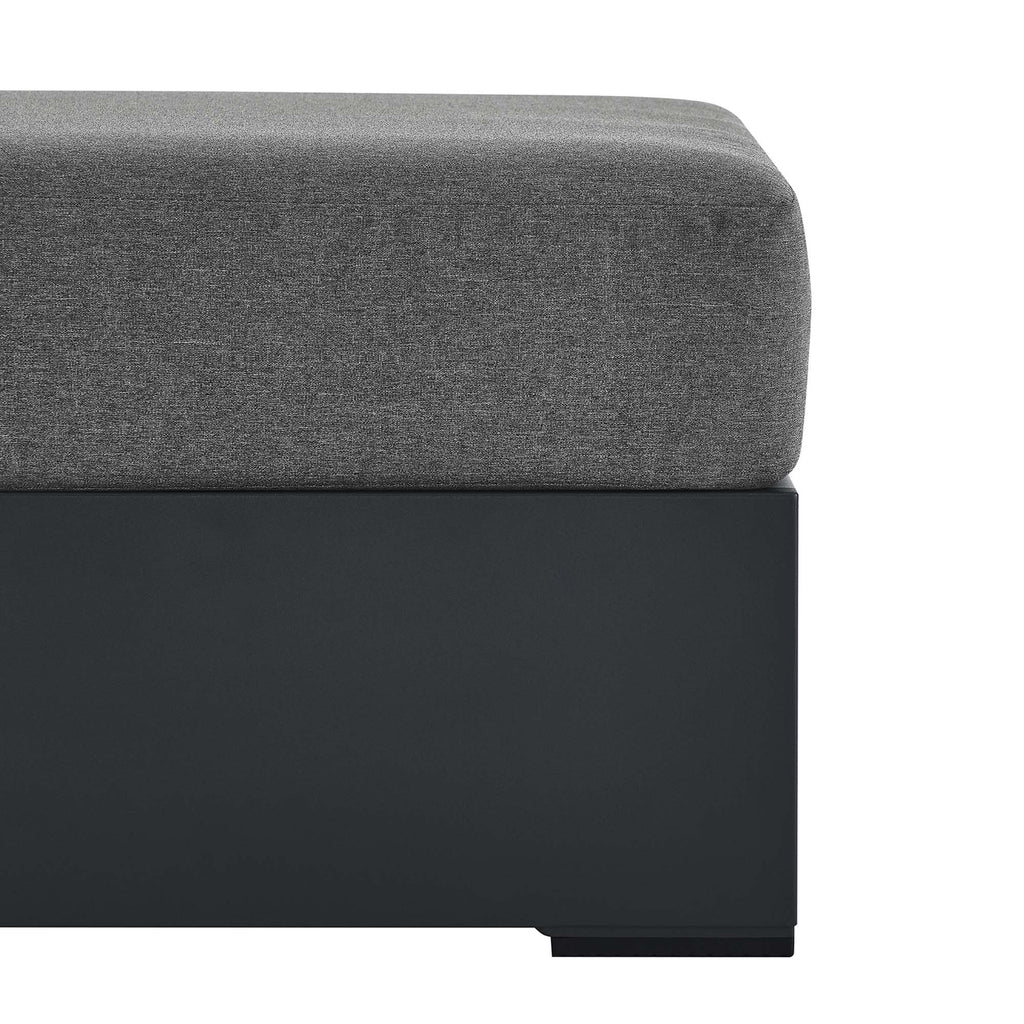 Tulsa Outdoor Powder Coated Aluminum Ottoman