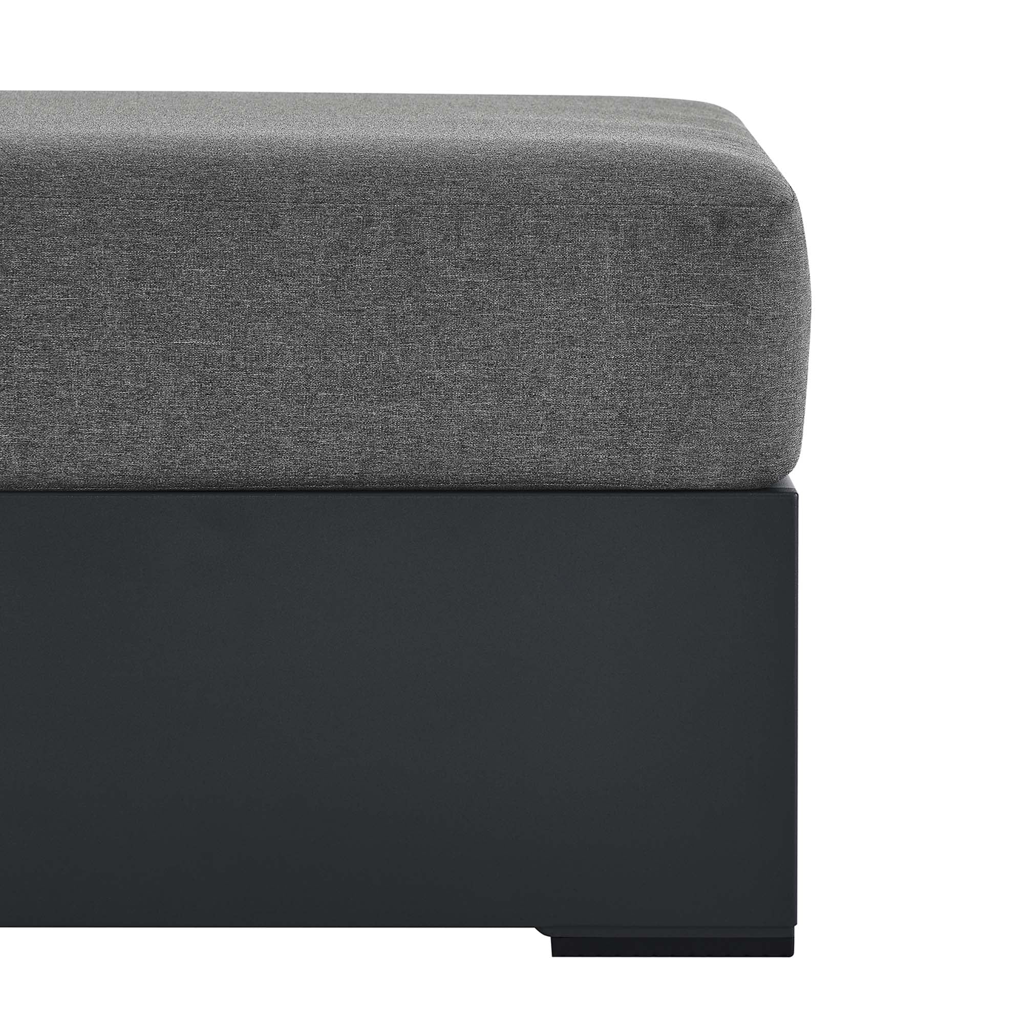 Tulsa Outdoor Powder Coated Aluminum Ottoman
