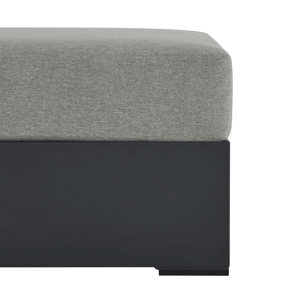 Tulsa Outdoor Powder Coated Aluminum Ottoman