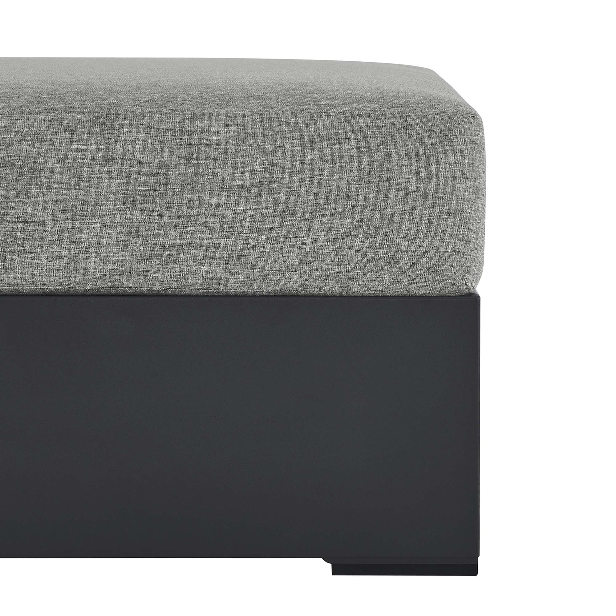 Tulsa Outdoor Powder Coated Aluminum Ottoman