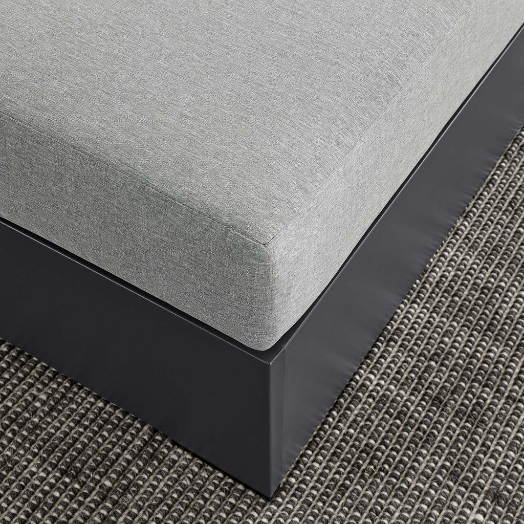 Tulsa Outdoor Powder Coated Aluminum Ottoman